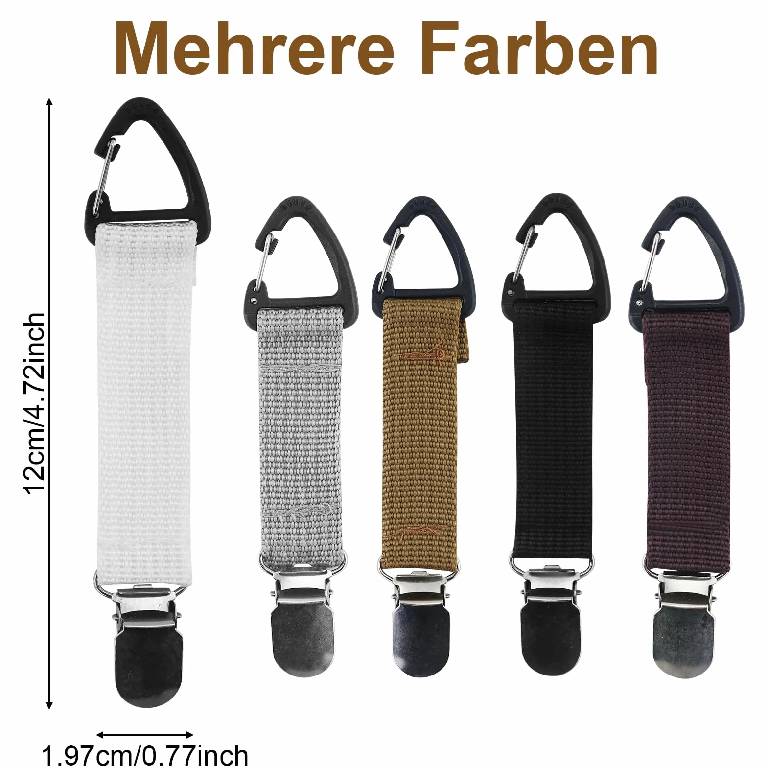 5 clip per cappelli da viaggio, clip elastica per cappelli a mani libere, clip per cappelli da viaggio, clip per cappelli da donna, per uomo e donna, per attività all'aperto, borsa da