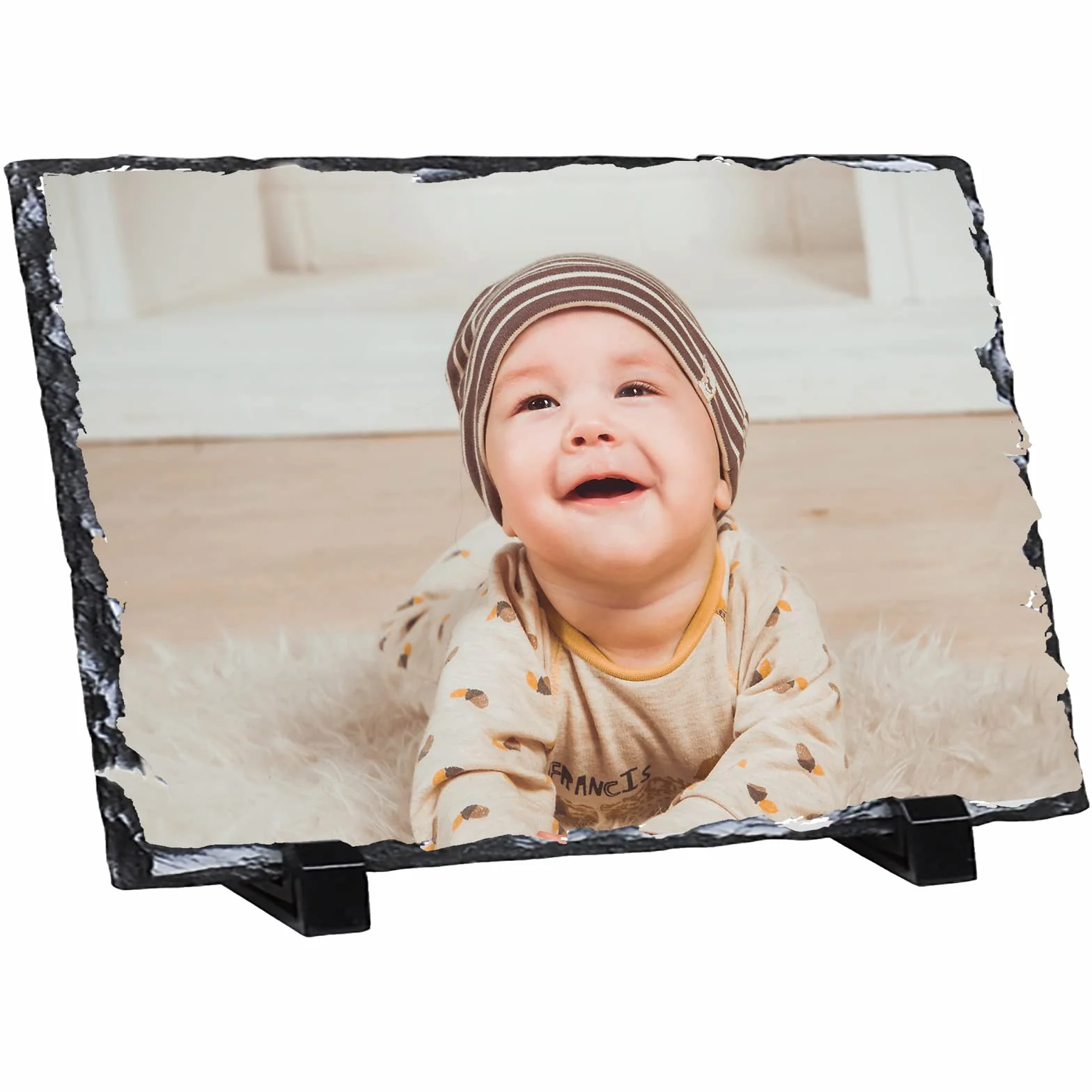 Personalizowane Foto na Kamieniu Łupkowym 20x15 - Prezent na Dzień Matki