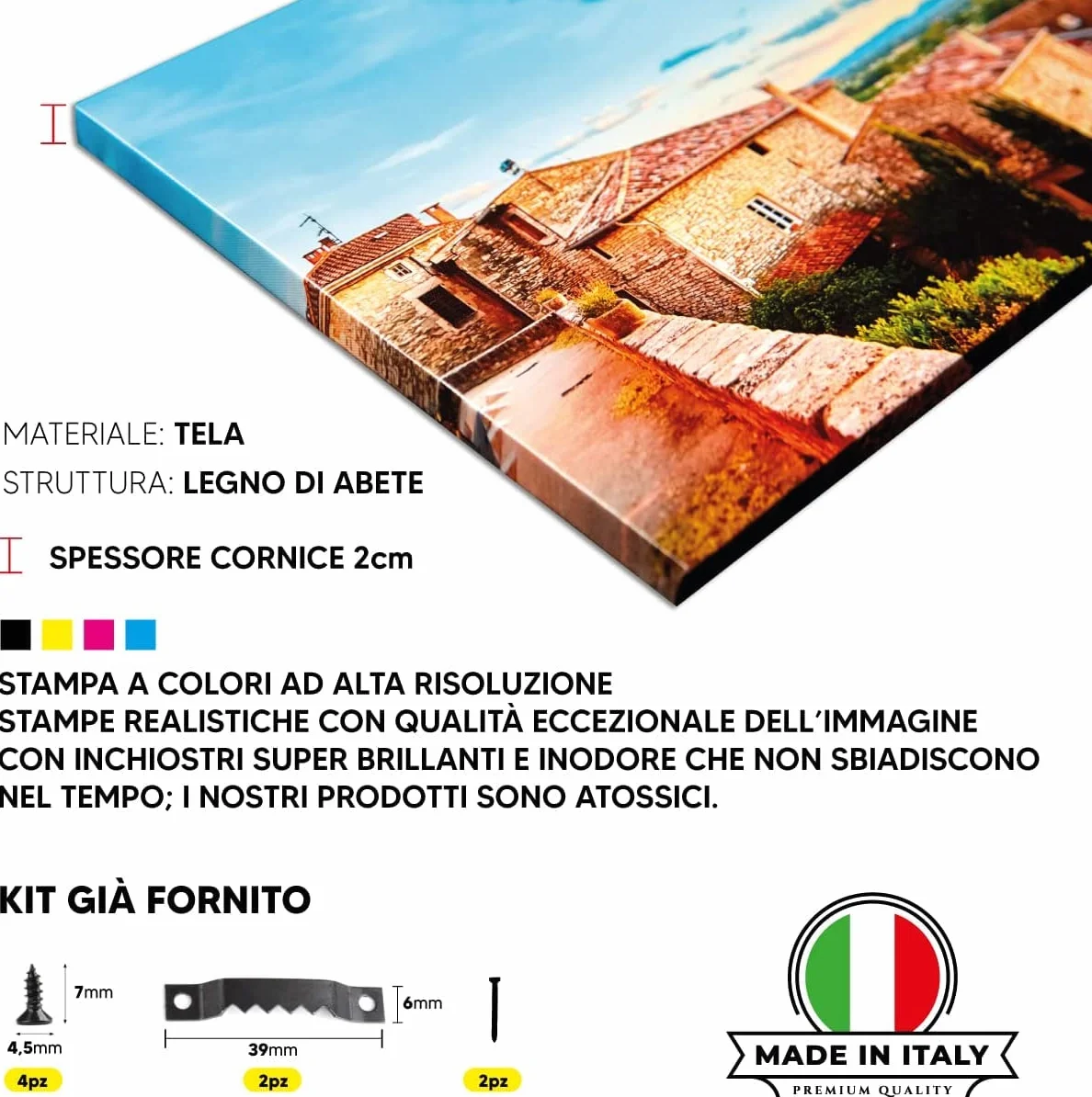 Quadro su Tela personalizzato 30x40 cm - Stampa su Tela - Canvas Idea Regalo