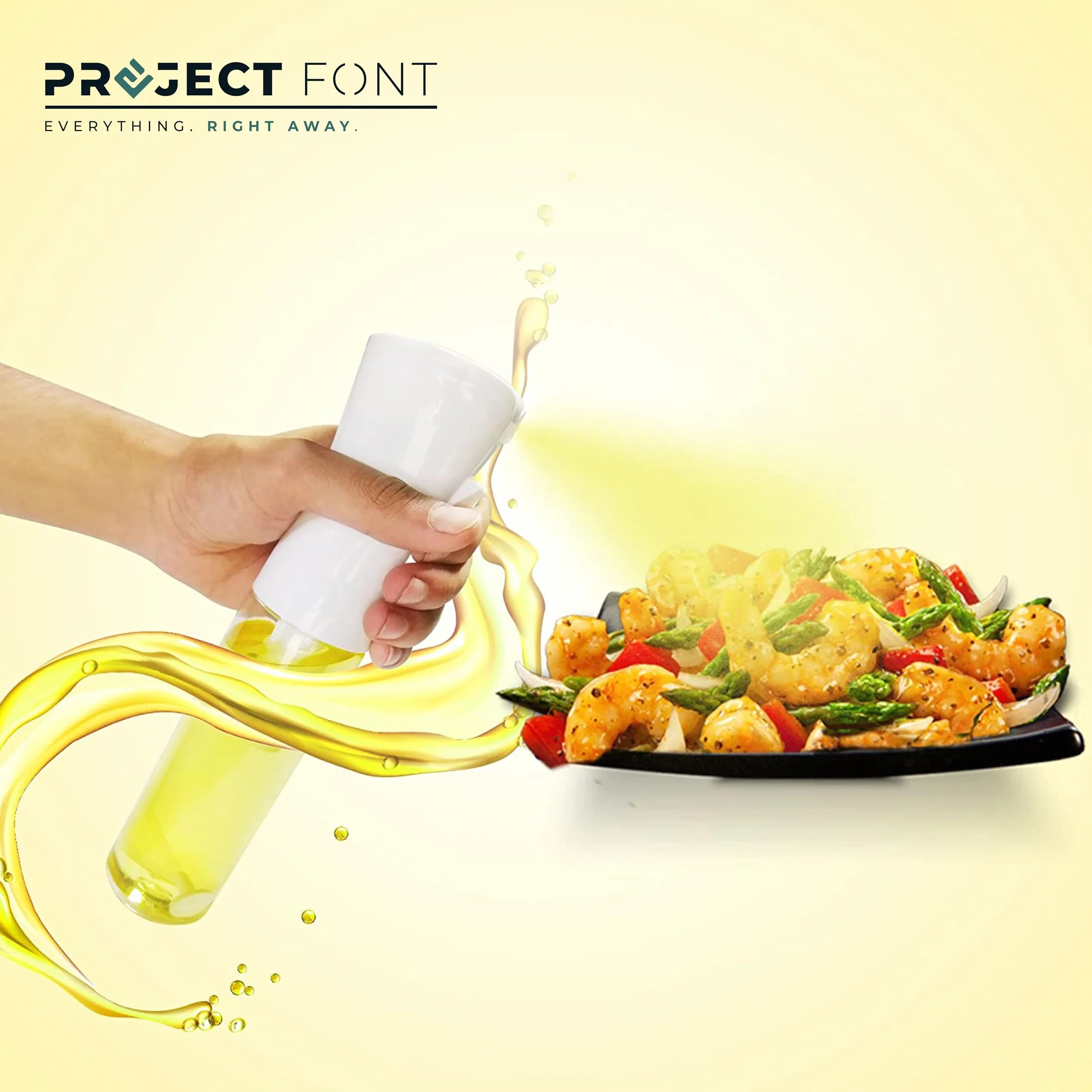 Spray Olio Alimentare 500 ml Vaporizzatore da Cucina Nebulizzatore per Friggitrice Ad Aria Ricaricabile