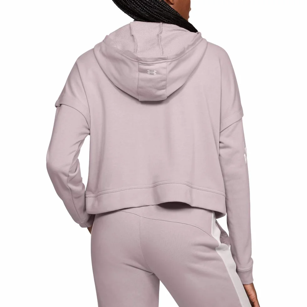 Under Armour, UA Rival Terry 1/2 Zip Hoodie, Felpa, Donna
