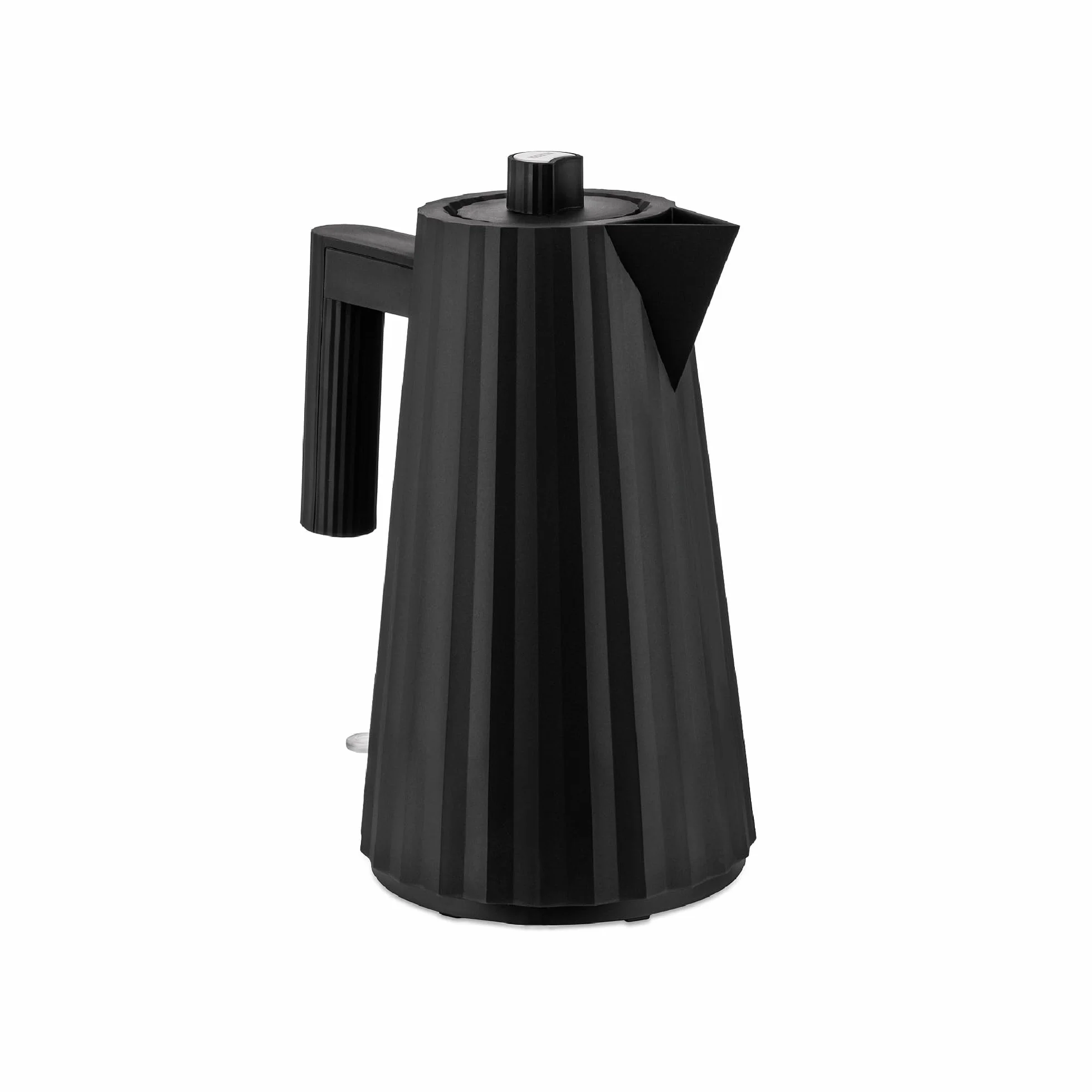 Alessi Plissé MDL06 B - Bollitore Elettrico di Design, in Resina Termoplastica, Presa Europea 2400W, 170cl, Nero