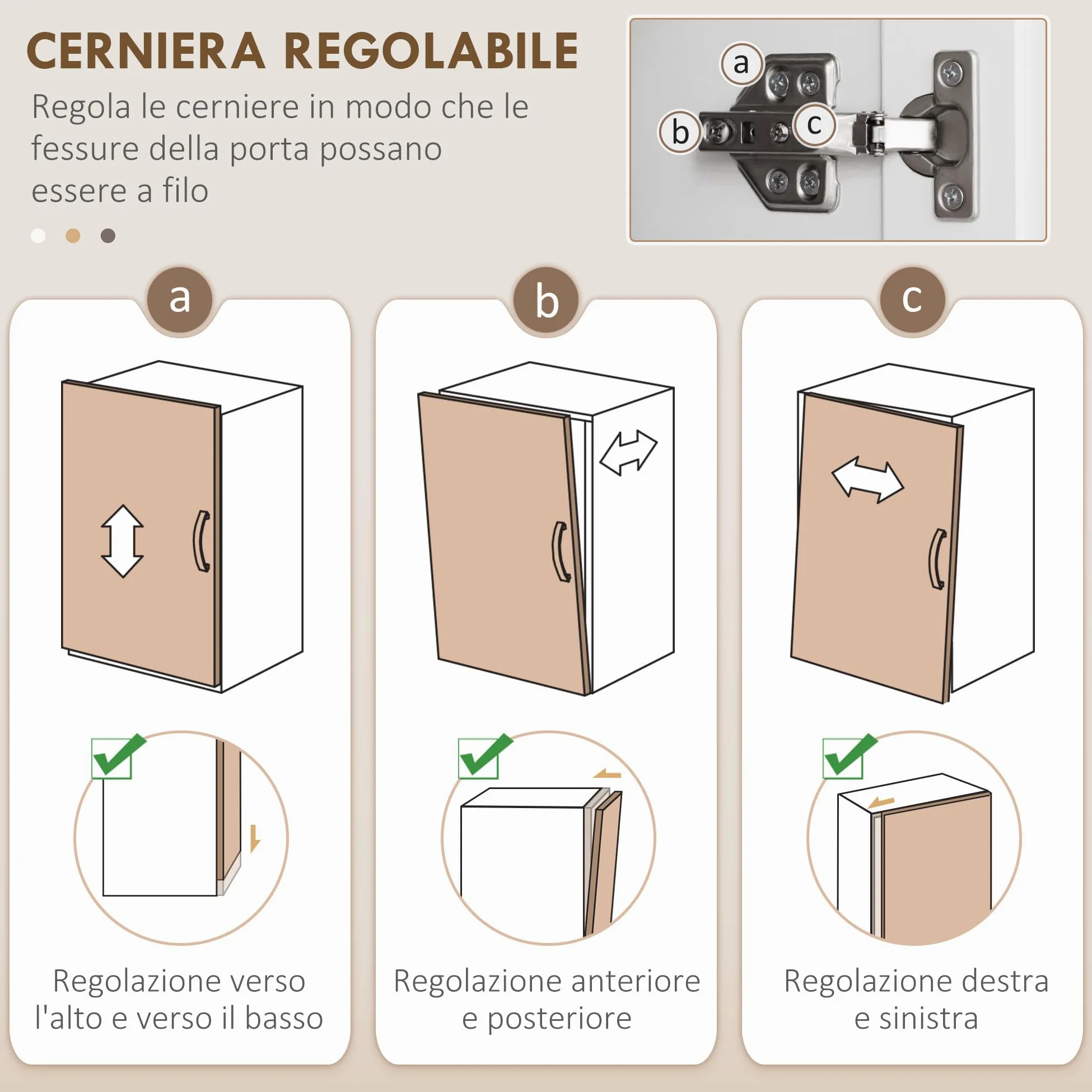 HOMCOM Credenza Cucina Alta, Mobile Dispensa con 2 Armadietti e Cassetto Grande, Mobile Cucina con Ripiani Regolabili, per Sala da Pranzo, Soggiorno, Salotto, 70.8x34x180 cm, Bianco