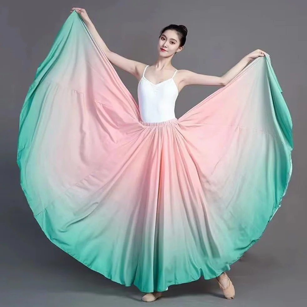 Gonna Danza Ventre Flamenco 720 Gradi Sfumate Spagna