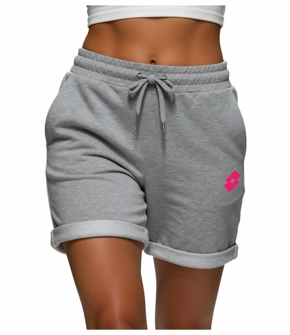 Lotto Bermuda Donna Estivo in Cotone Short Pantaloncino Sport Tempo Libero