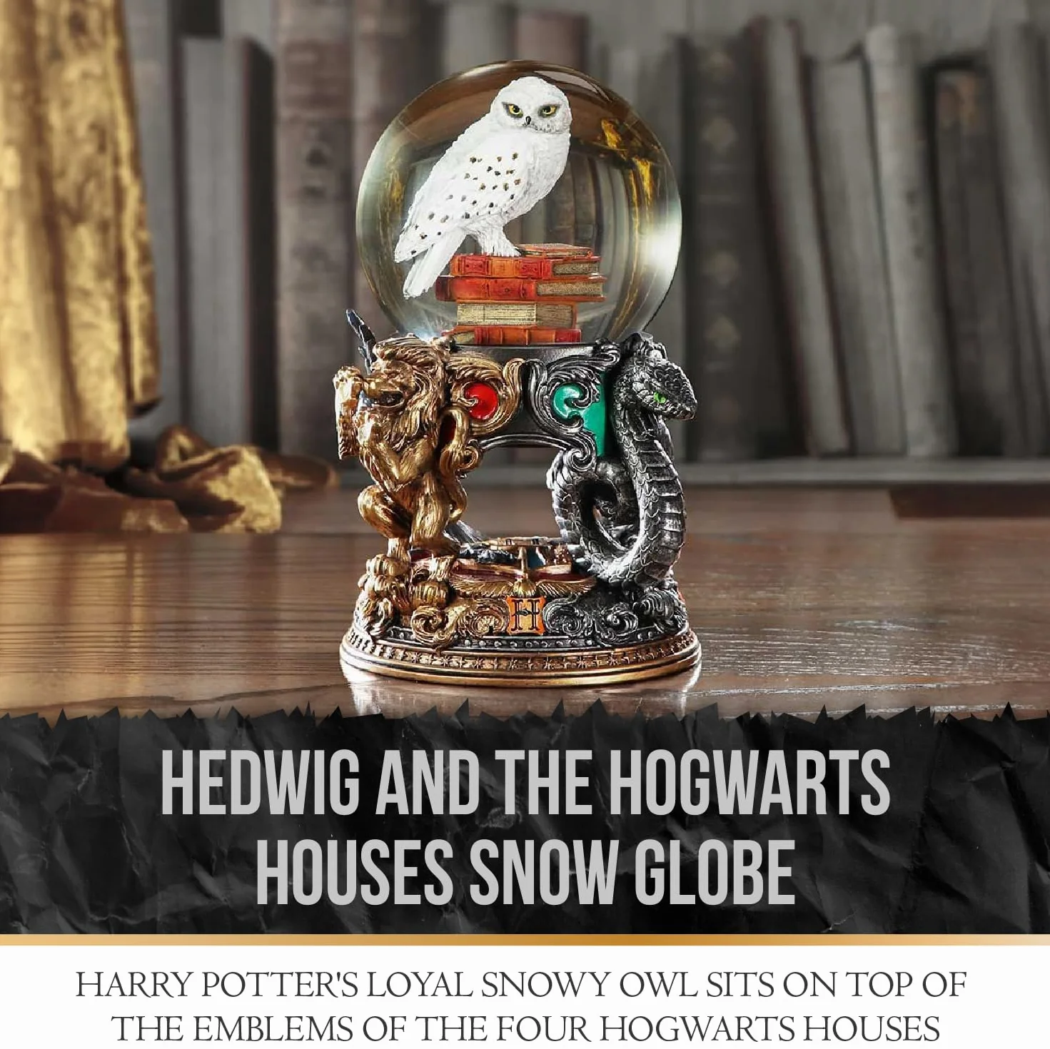 Nemesis Now Harry Potter Hedwig Snow Globe, multicolore con licenza ufficiale, 18,5 cm