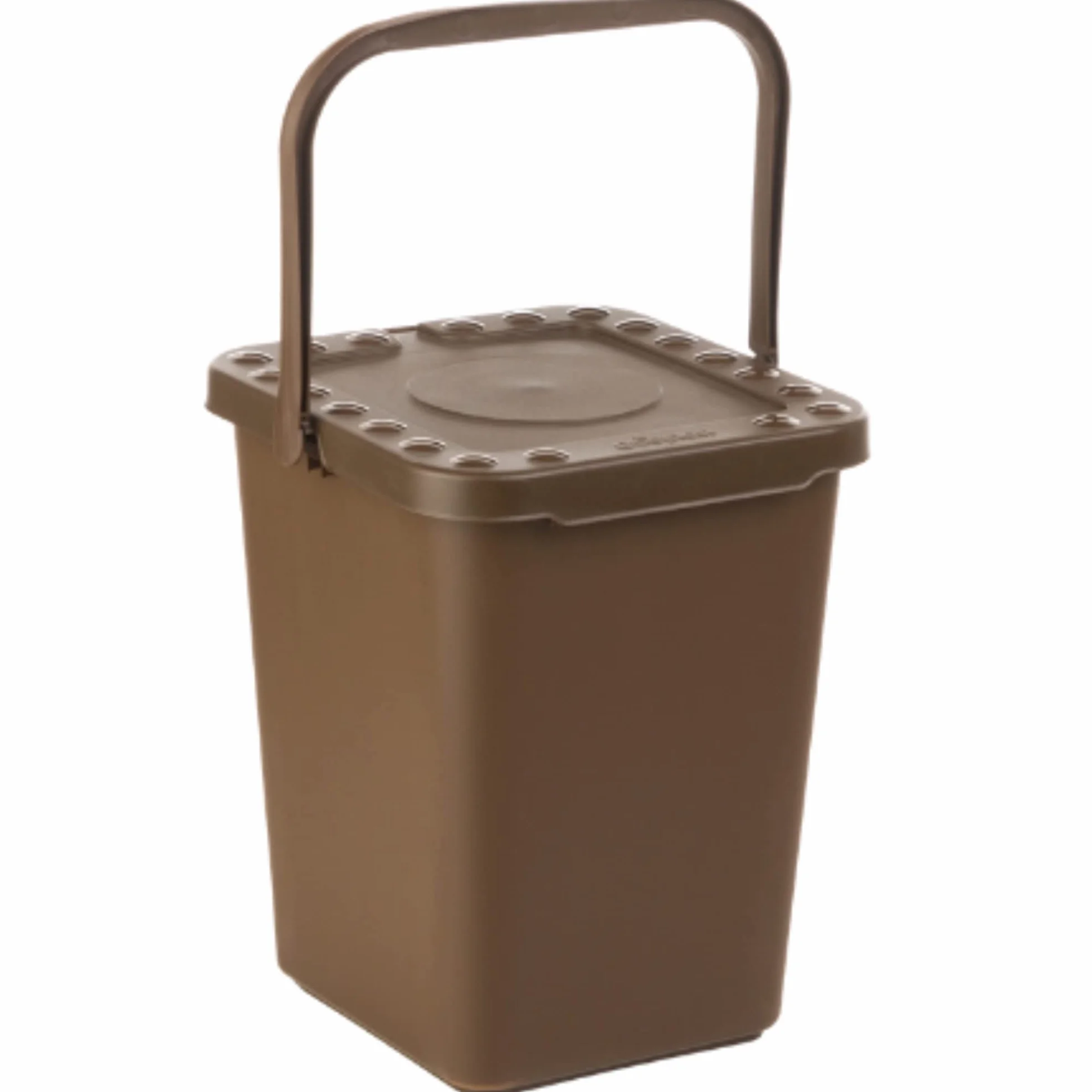 Ecoplast Pattumiera per Raccolta Differenziata, Apertura a Libro, Flessibile e Indeformabile, Resiste a tutte le Temperature, Interno ed Esterno, Oltre 80% Plastica Riciclata, Made in Italy, Marrone