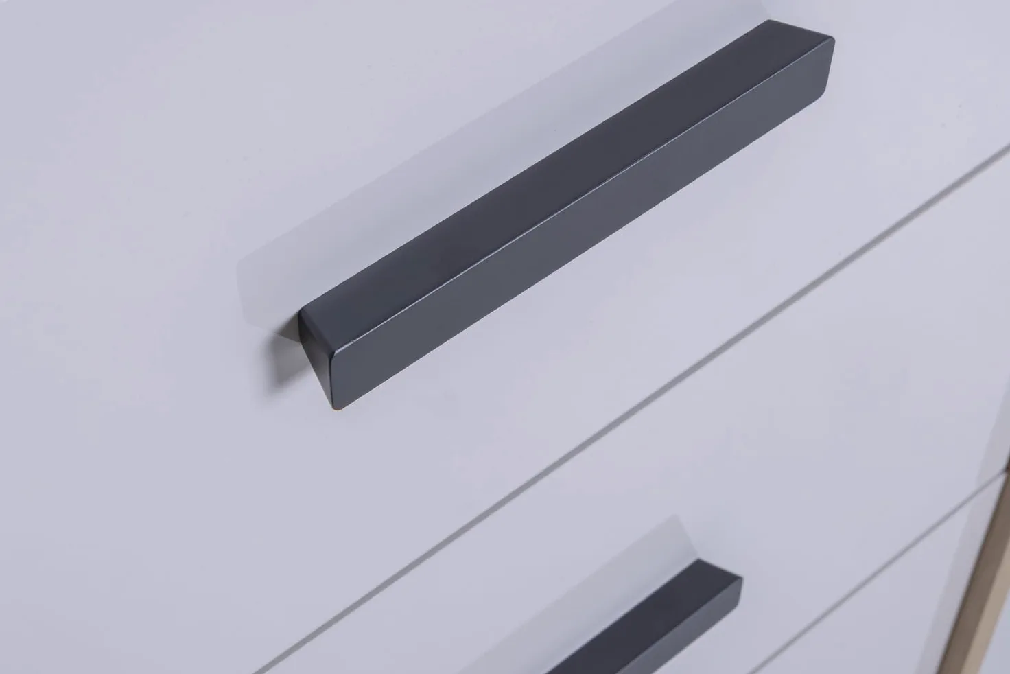 Composad | Cassettiera della Linea MIPIACE con 3 Cassetti per Cameretta, Mobile Contenitore per Bambini e Ragazzi, (LxAxP):89,3x112,1x40,5 cm, Rovere Mielato e Grigio Cashmere Laccato, Made In Italy