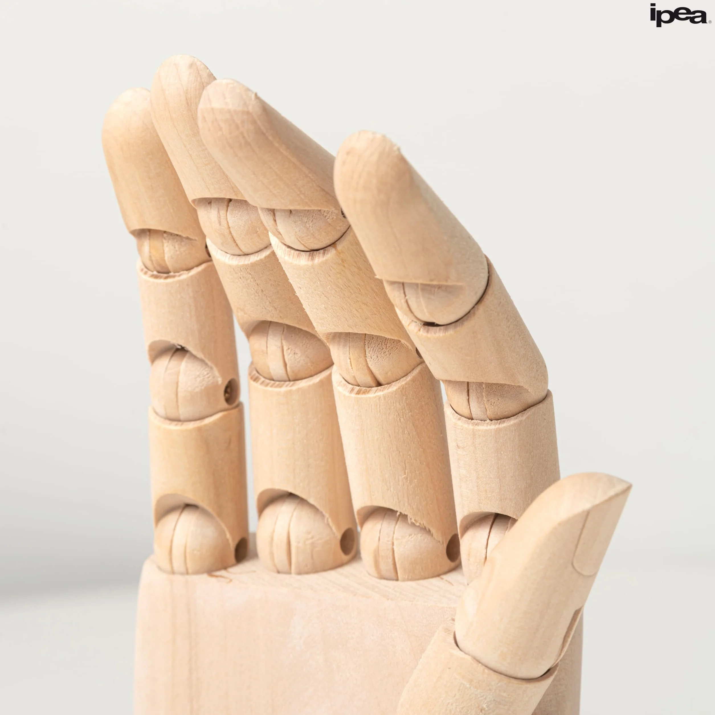 IPEA Mano in Legno Grande 30 cm Snodabile Flessibile Dita Mobili per Disegnatori Mano Destra Manichino Corpo Umano Arte Portaoggetti