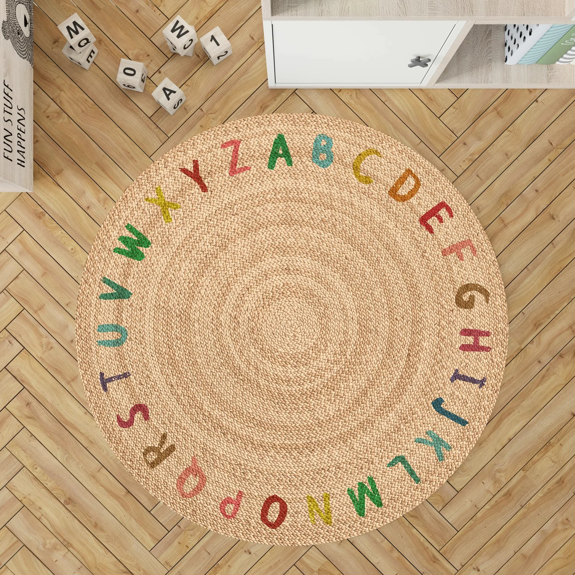 VINILIKO, Tappeto in vinile ABC Colori [Diam] 180 cm