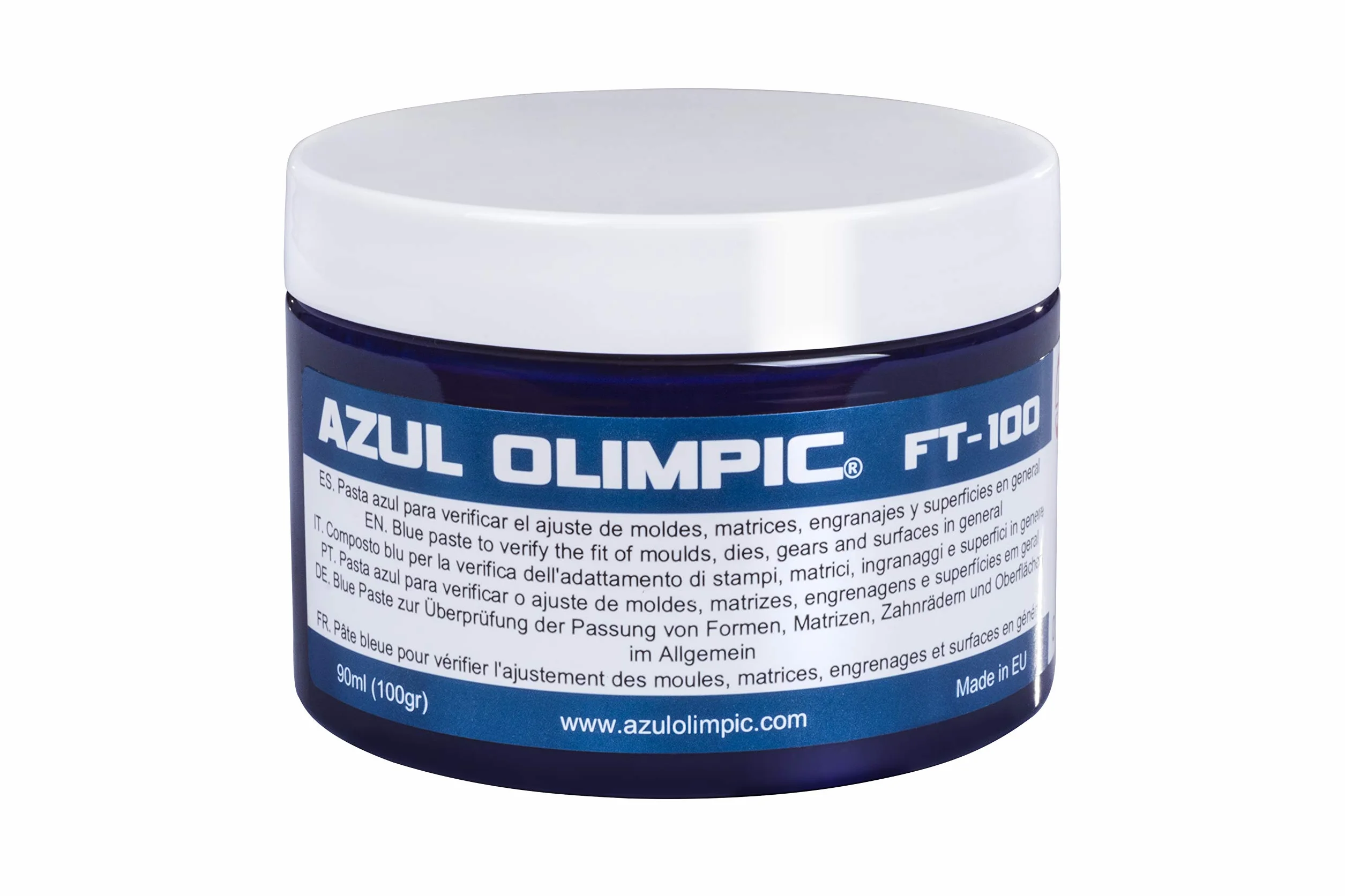 Pasta liquida blu per la verifica dell'adattamento di stampi e matrici Azul Olimpic FT-100 (6x100g)