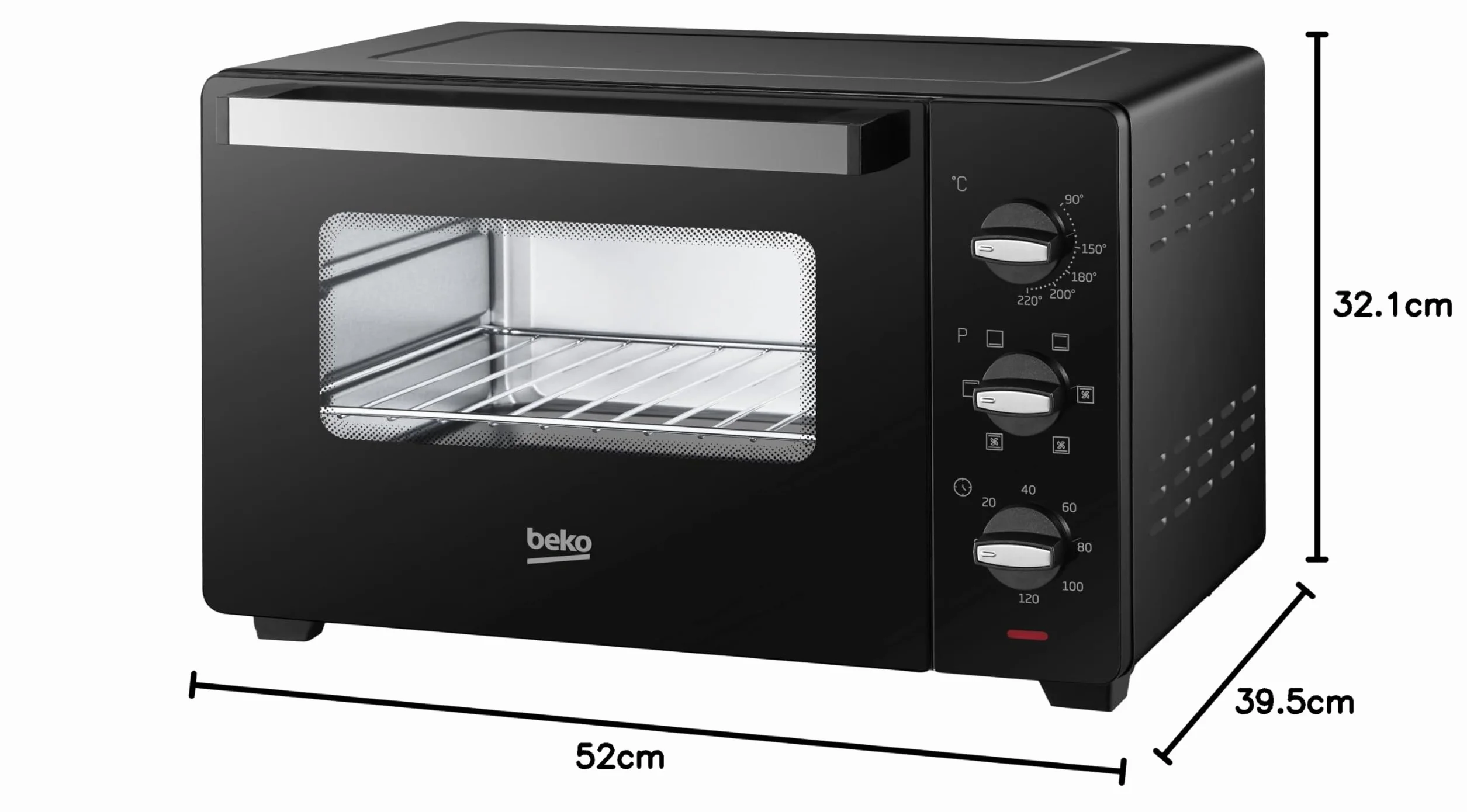 Beko Fornetto Elettrico 30 Litri 1600 W Cottura Ventilata Nero