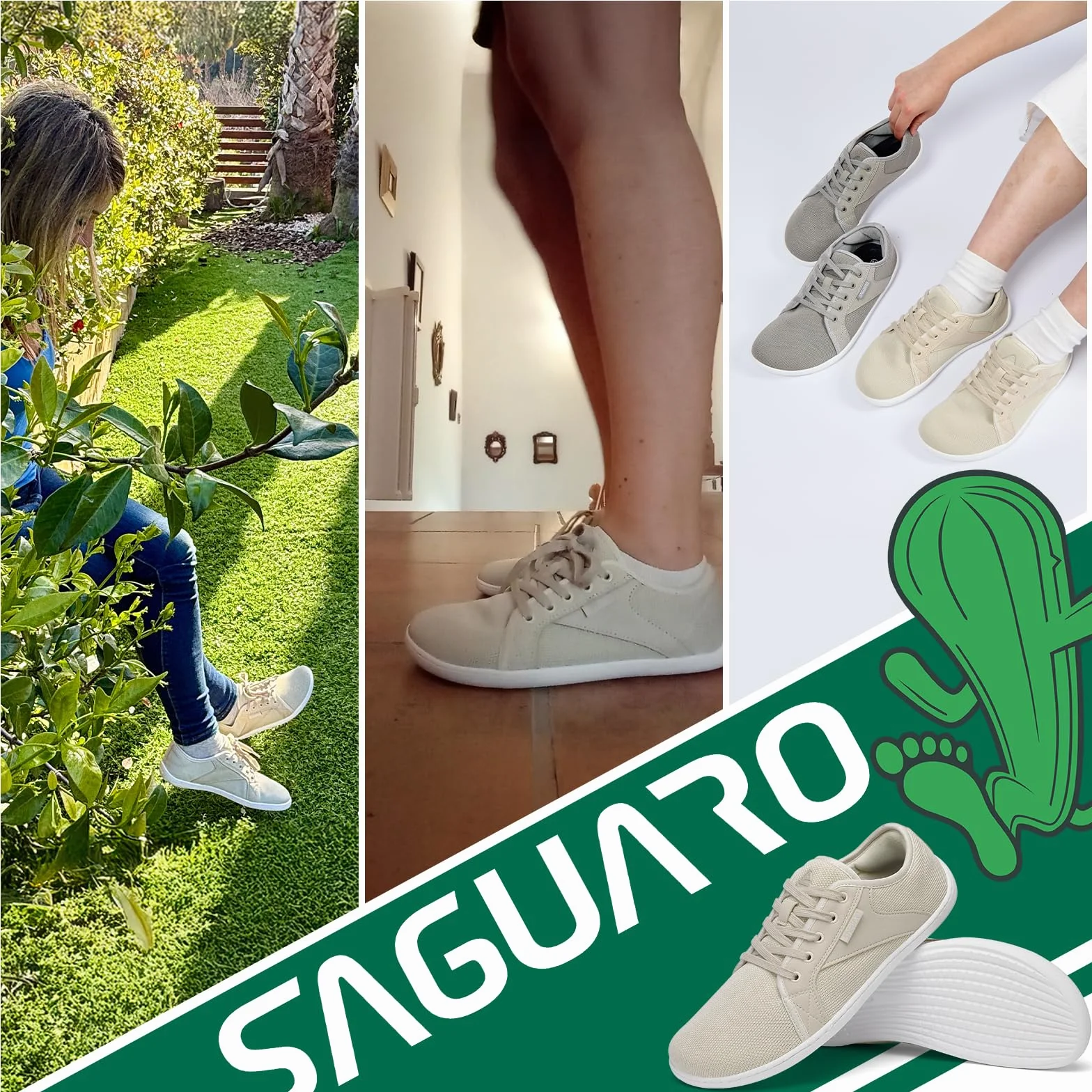 SAGUARO Unisex Knit Scarpe Barefoot Zero Drop Luck Ⅰ 36-48