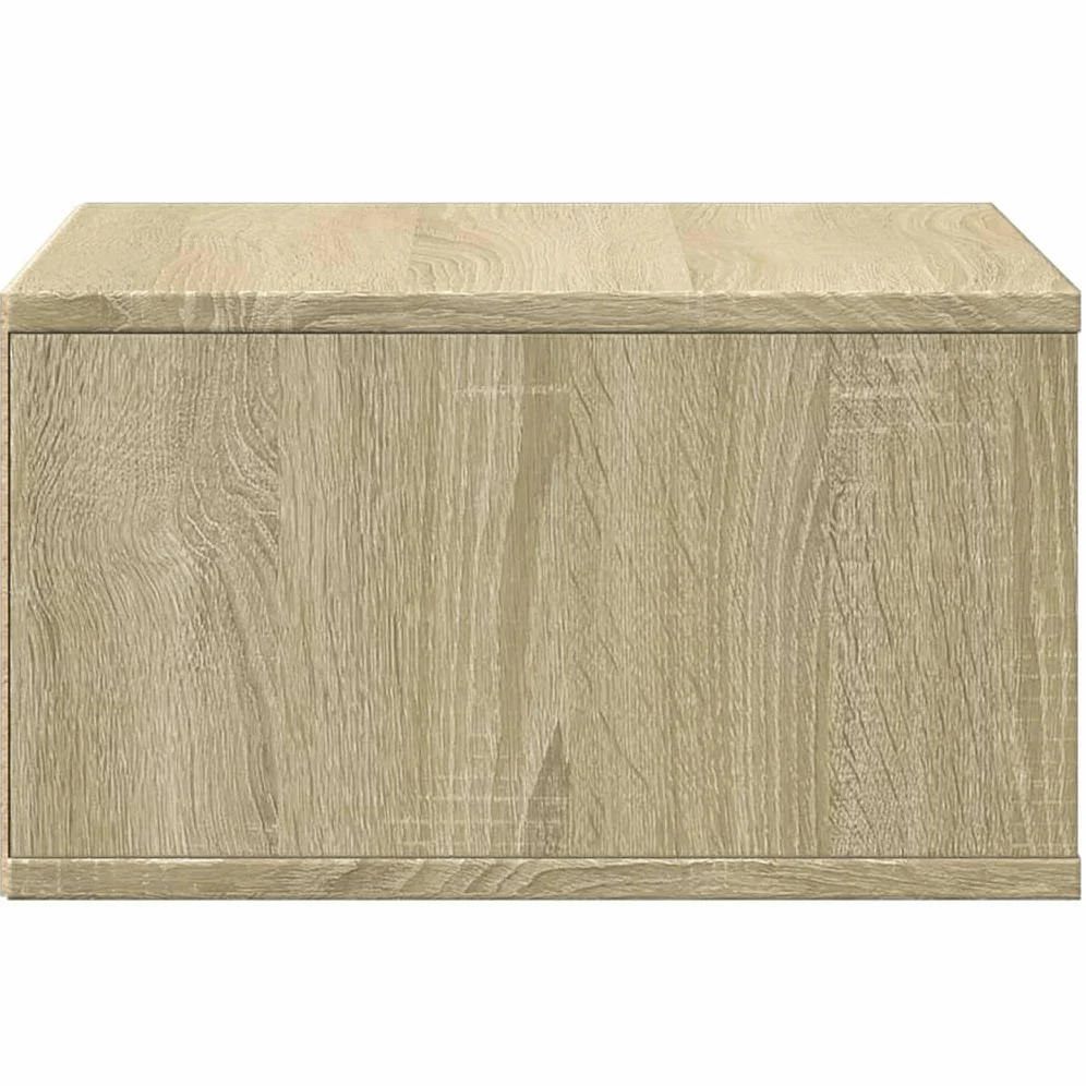 Supporto per stampante in rovere Sonoma, 49 x 40 x 22,5 cm, con spazio e ripiano, carrello da ufficio mobile con cassetto e ruote, organizer per ufficio, home office e studio