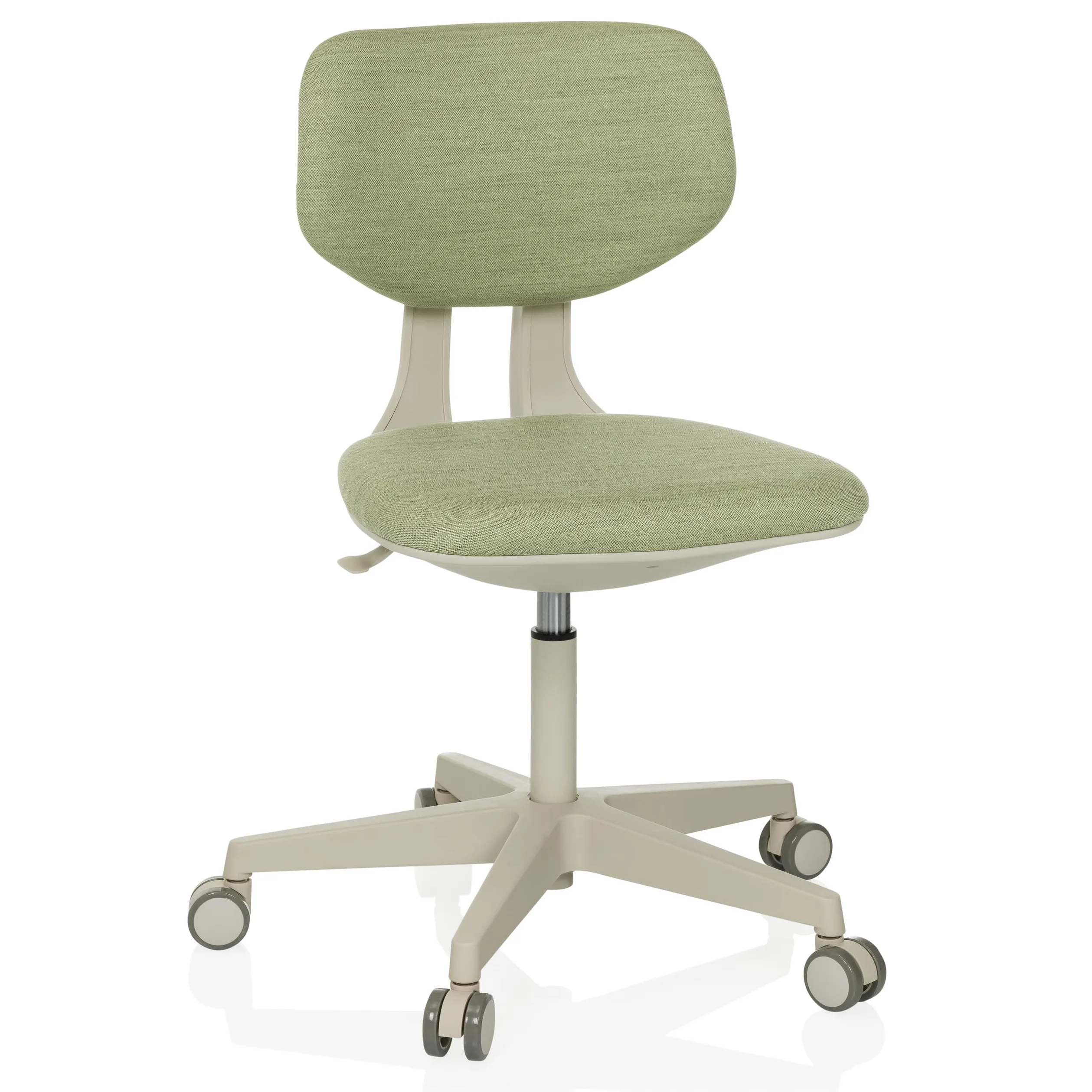 HJH Office sedia girevole per bambini con schienale regolabile in altezza KID CLASSIC Sedia da scrivania per bambini da 6 a 12 anni, verde