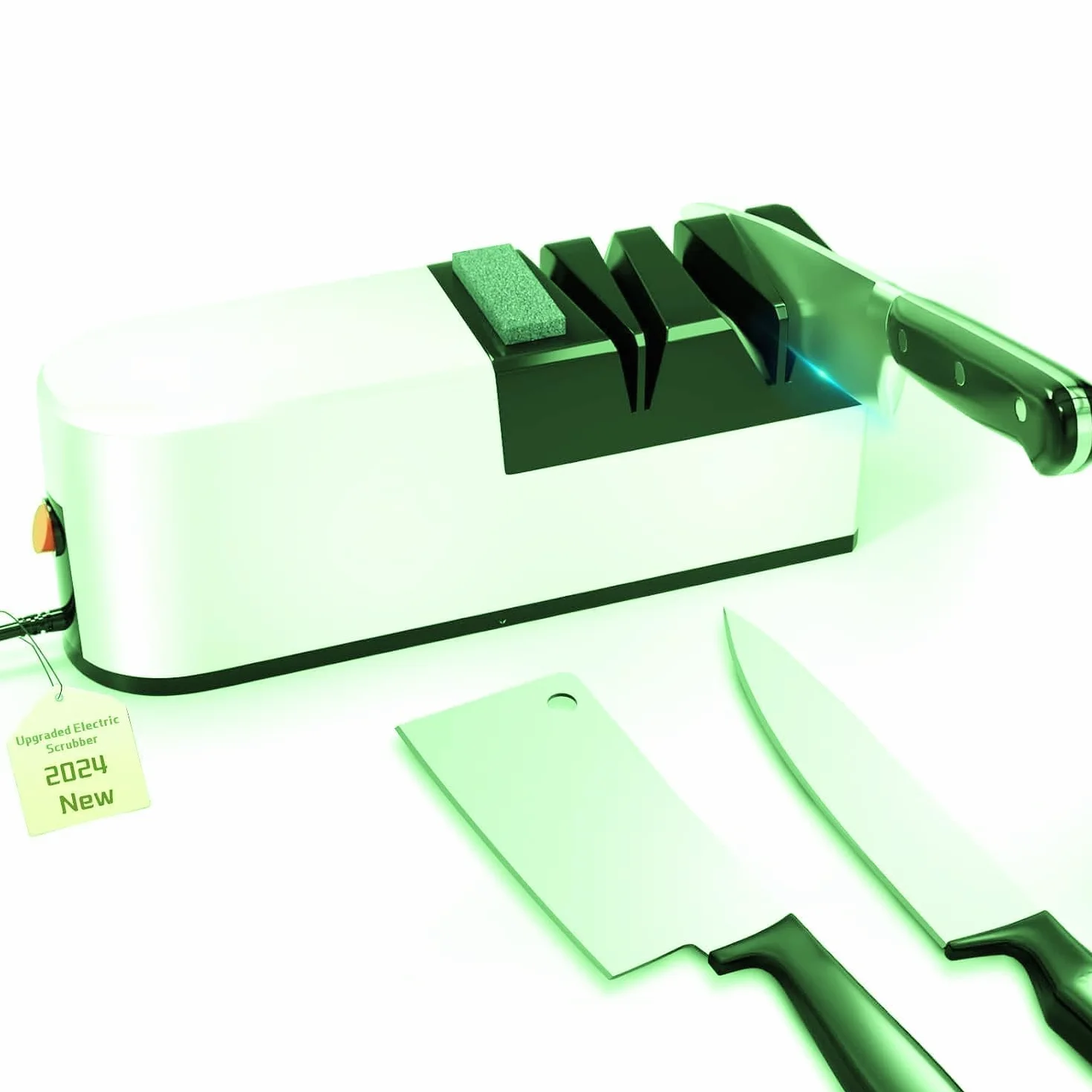 Affilacoltelli elettrico 5 in 1 diamantato per affilatura e riparazione lama dritta (QL1)