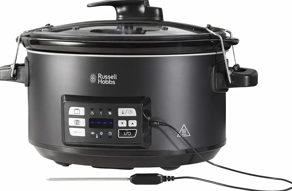 Russell Hobbs Sous Vide Slow Cooker 6,5 L, Cottura a Bassa Temperatura, Timer Programmabile, Display Digitale, Nero, 25630-56