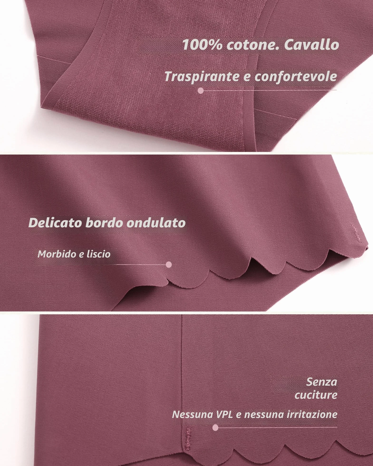 Mutande Donna Senza Cuciture Vita Alta Slip Microfibra Intimo Sexy Multipla Culotte Invisibili Pacco da 6