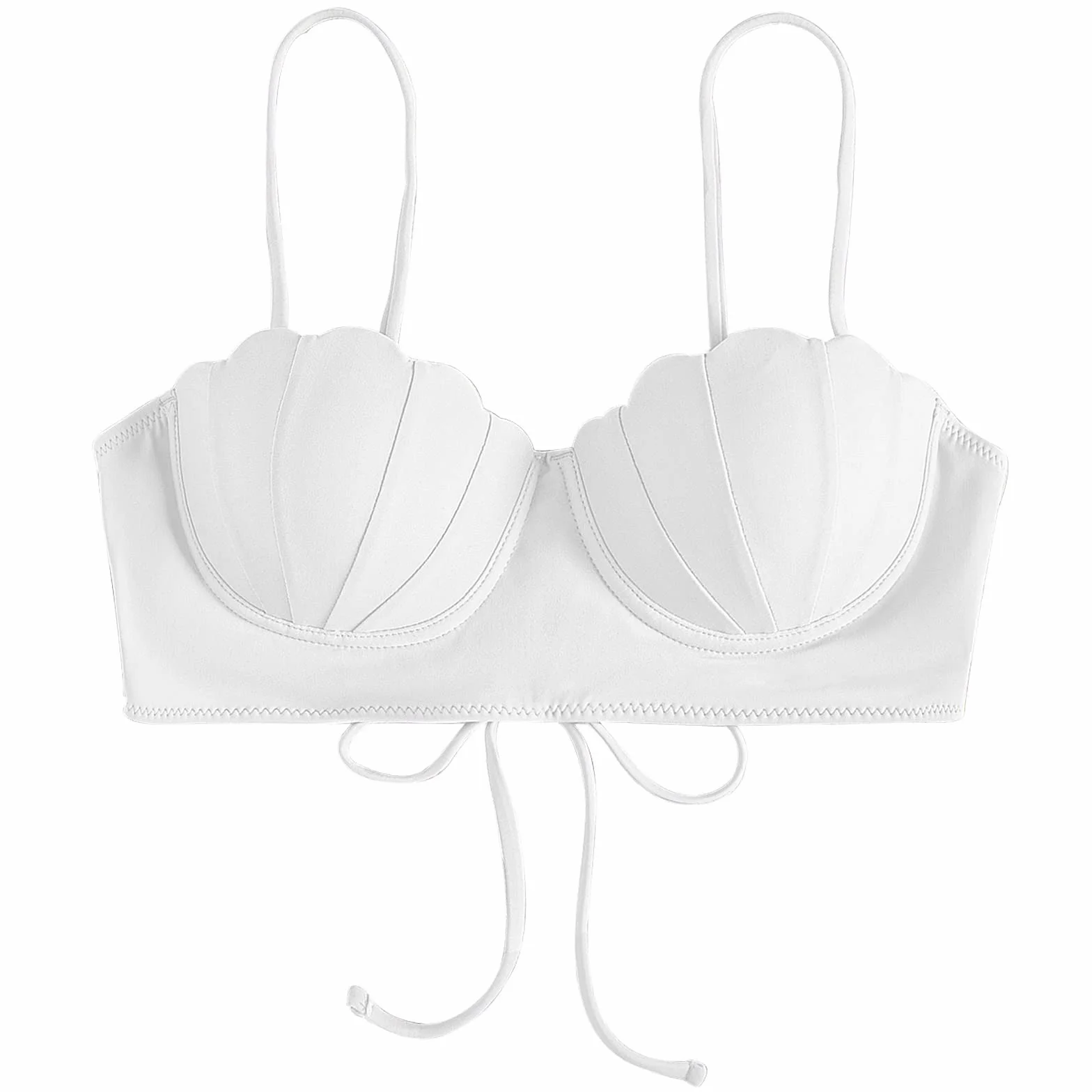 Donna Top Bikini Triangolo Scollo a V Imbottito Reggiseno Sexy Costumi Mare Comodo Allacciatura Collo Supporto Leggero Push Up Estate Dotata Allacciatura Chiusura Cancio Posteriore Regolabile