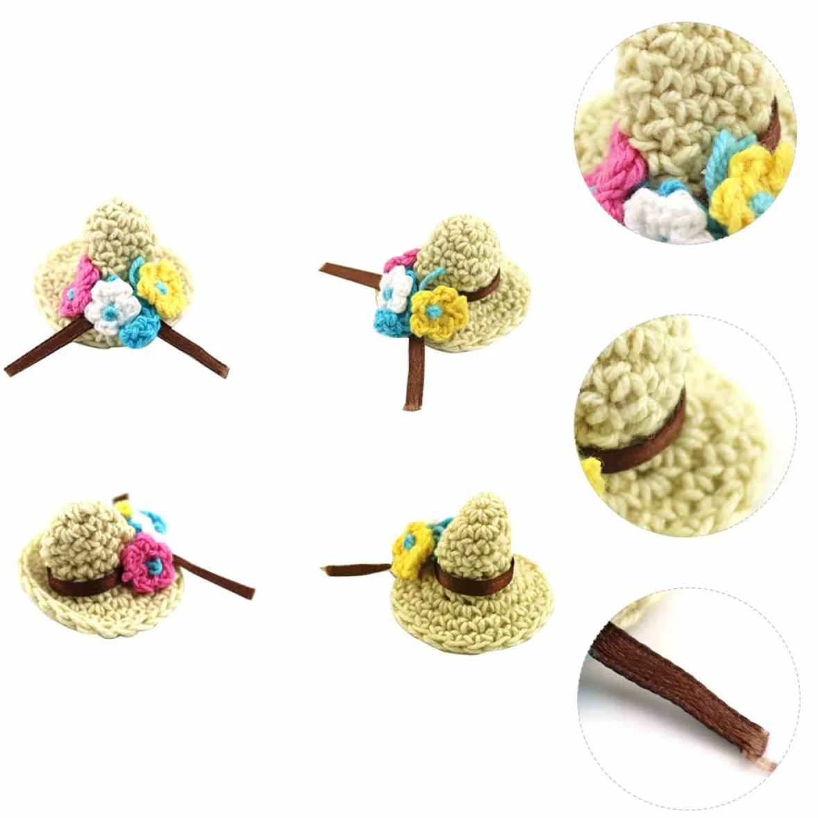 10 Pezzi Mini Cappelli in Miniatura di Natale Cappelli Artigianali in Miniatura per Bambole Ornamenti Artigianali in a