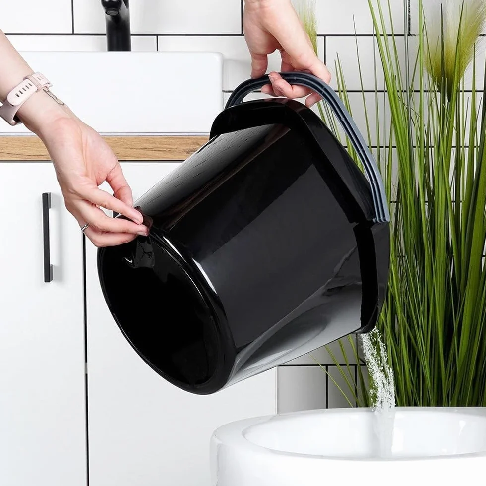 Secchio per tacchino, in plastica, nero, 10 l