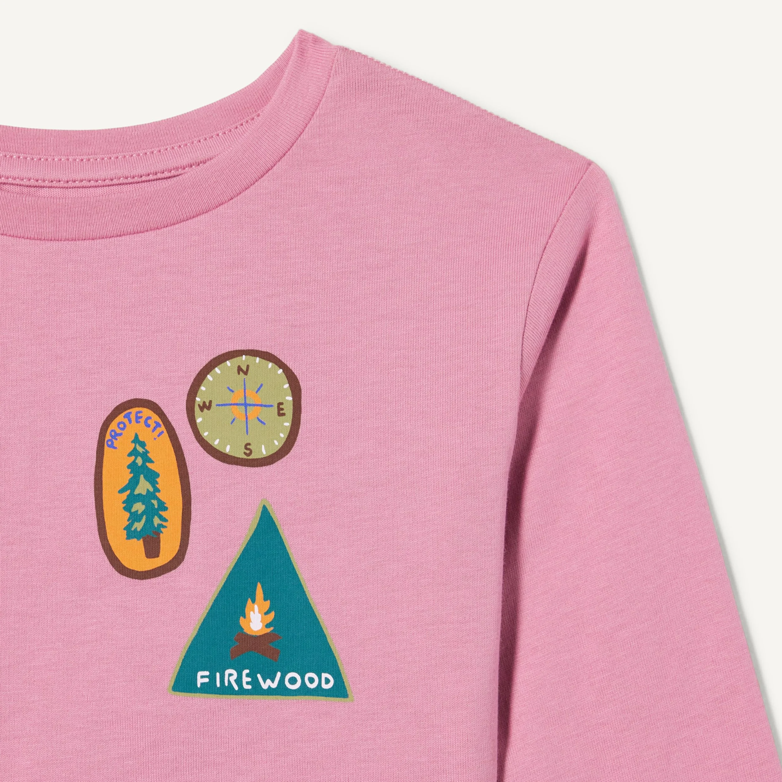 Amazon Essentials Maglie a Maniche Lunghe Bambine e Ragazze, Pacco da 3