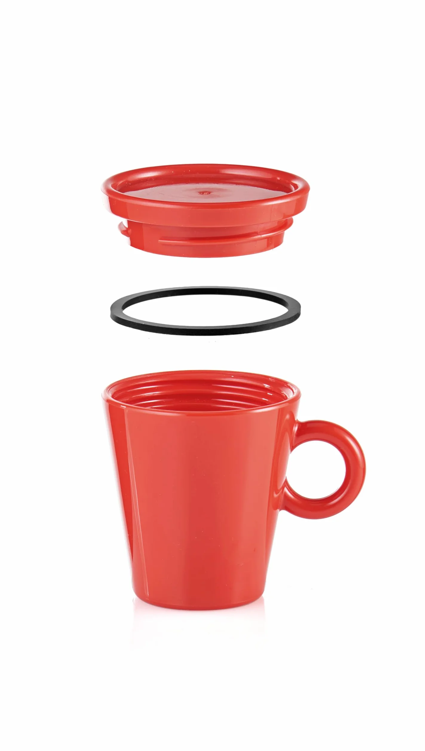 Guzzini Tazzina Caffè da Viaggio Coffee&Go Rosso brillante