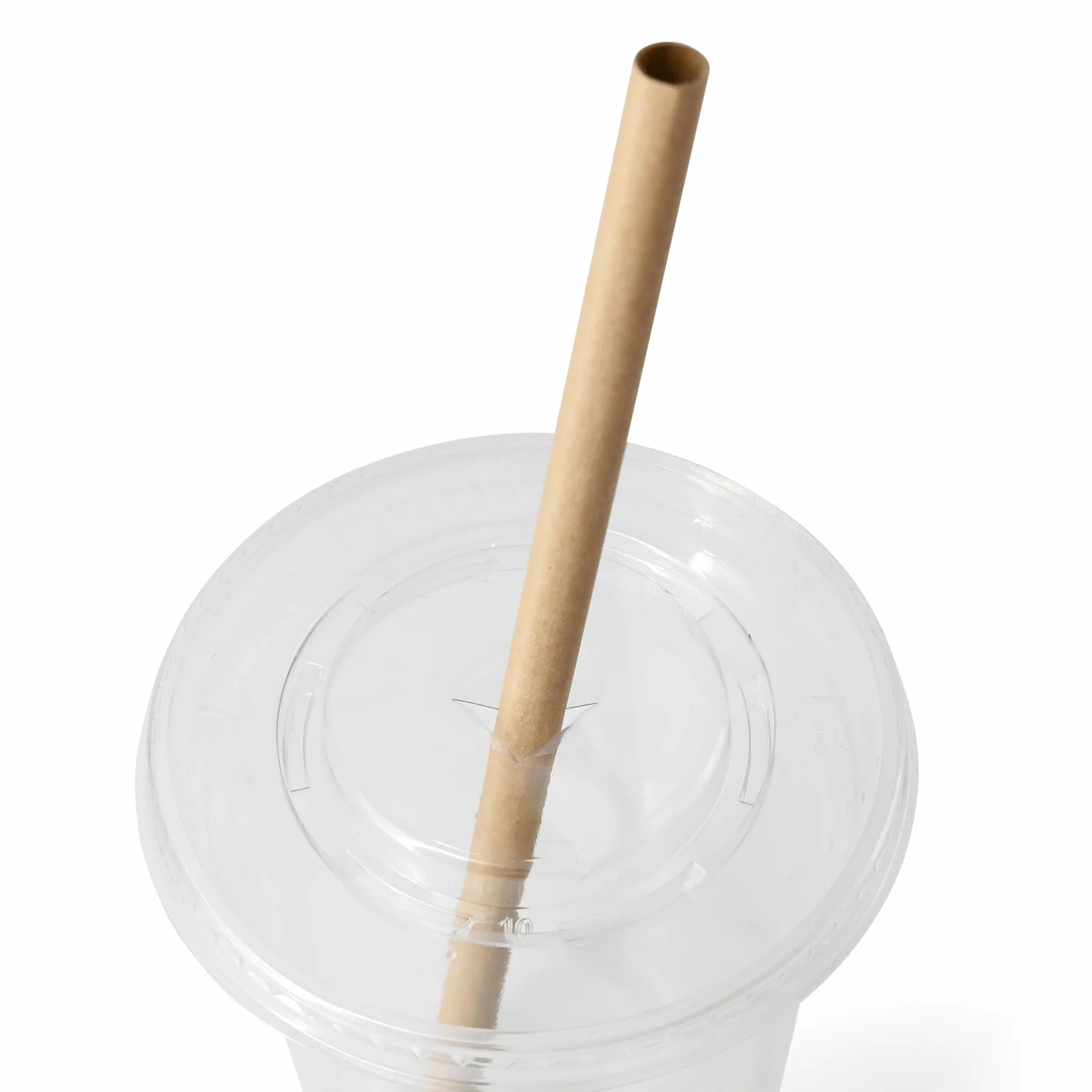 BIOZOYG Cannucce di carta Jumbo da 23cm cannuccia 8mm Ø I Cannuccia biodegradabile I Cannucce marrone ecologiche I Cannucce da festa per smoothies I Cannucce di carta 150 pezzi