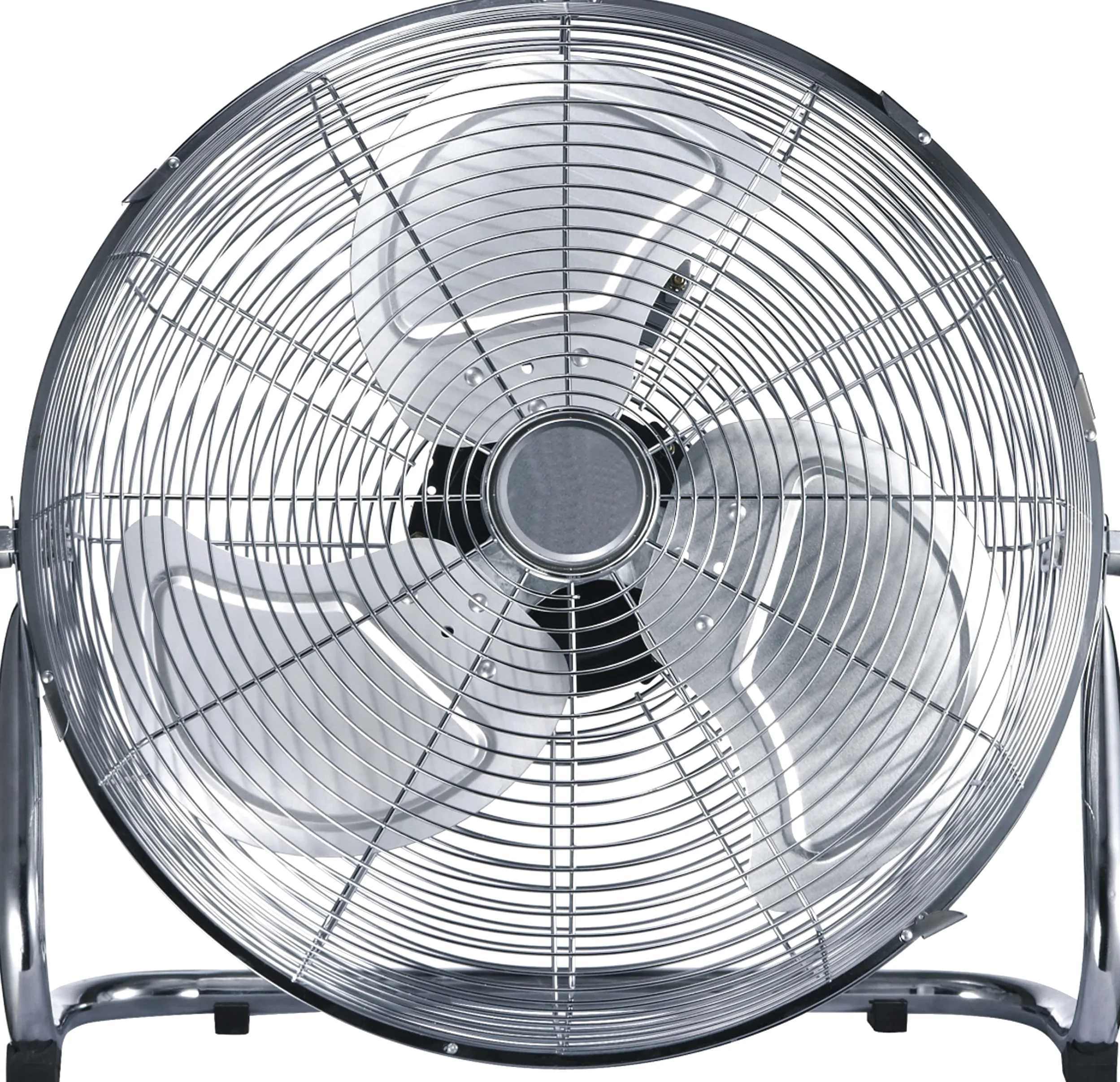 Melchioni Family Ventilatore da terra 4MF 2218IN, Stile industriale, 3 Pale in metallo, 45 cm di diametro, 3 Velocità, Griglia di Protezione, 90 W di potenza, 118620047