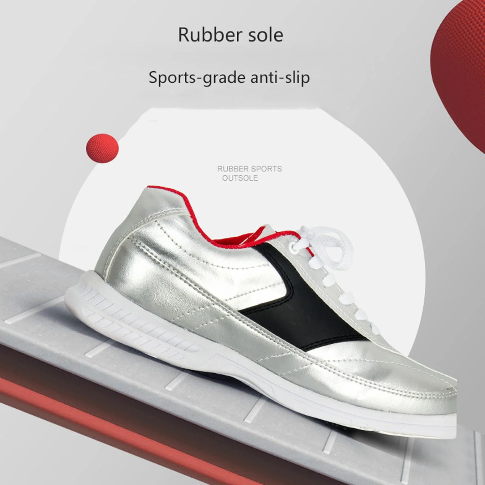 Scarpe da Bowling Uomo Donna Pelle Traspirante Atletica Sportive Moderne