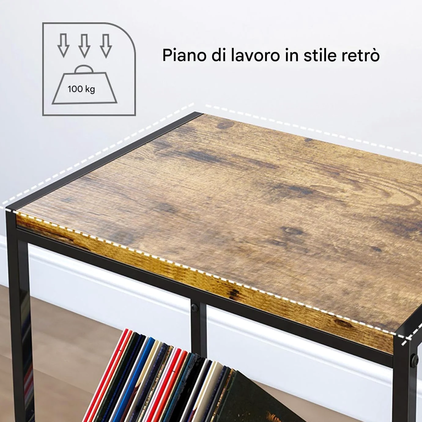 Disco in vinile a doppio strato, elegante contenitore per casa, studio e soggiorno, perfetta per conservare e conservare la collezione musicale
