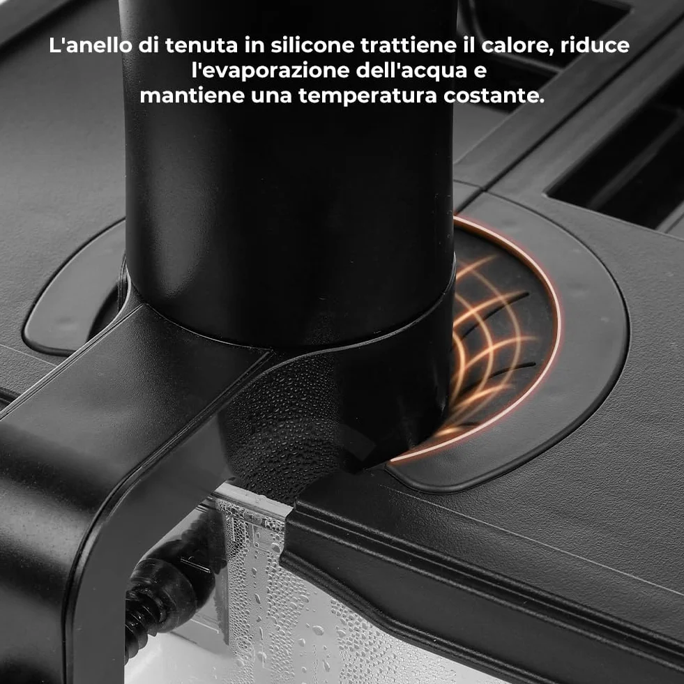 Sous Vide Contenitore 11L con Coperchio e Rastrelliera Policarbonato Trasparente Senza BPA