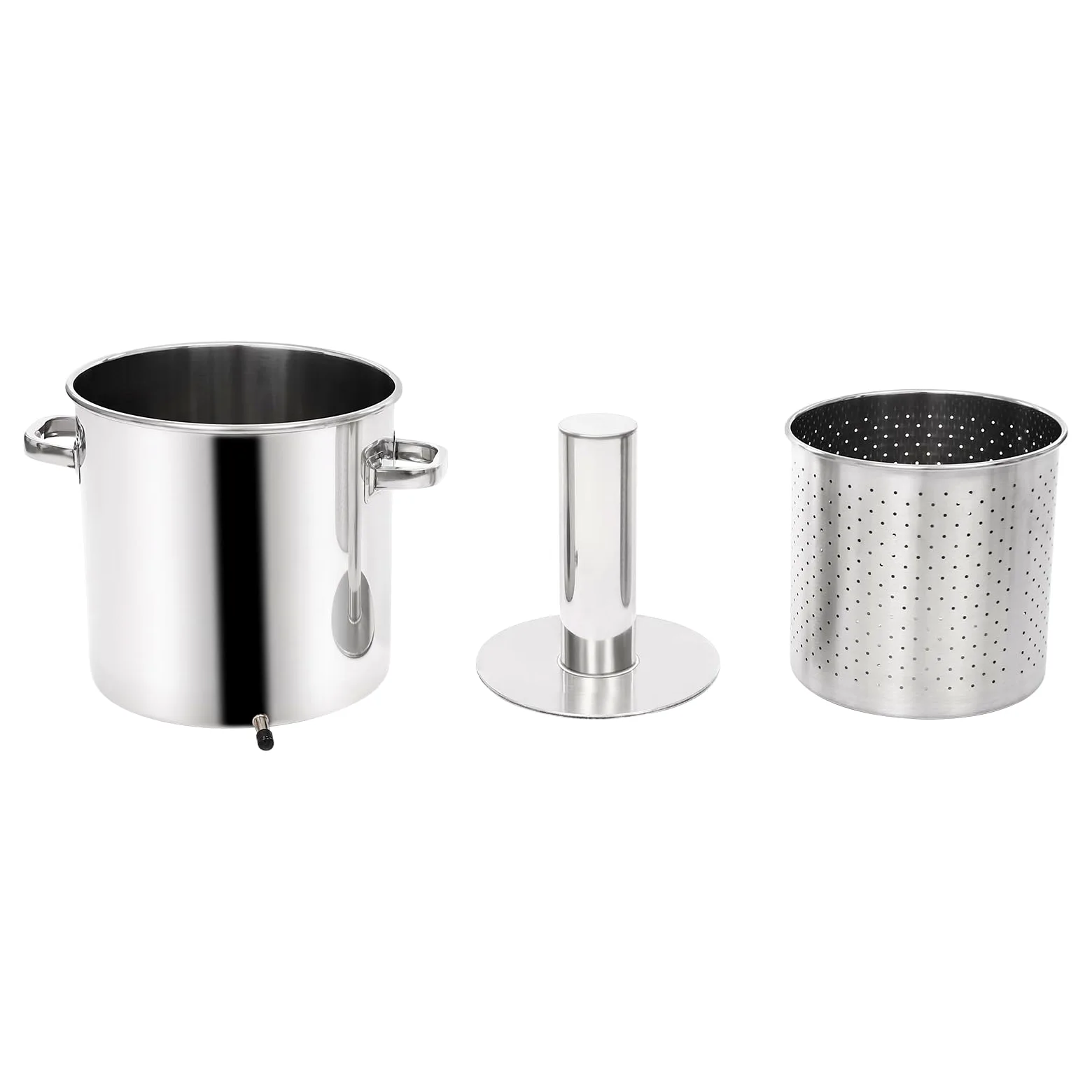 3T pressa idraulica in acciaio inox 22L spremiagrumi manuale per succo di sidro vino olio d'oliva