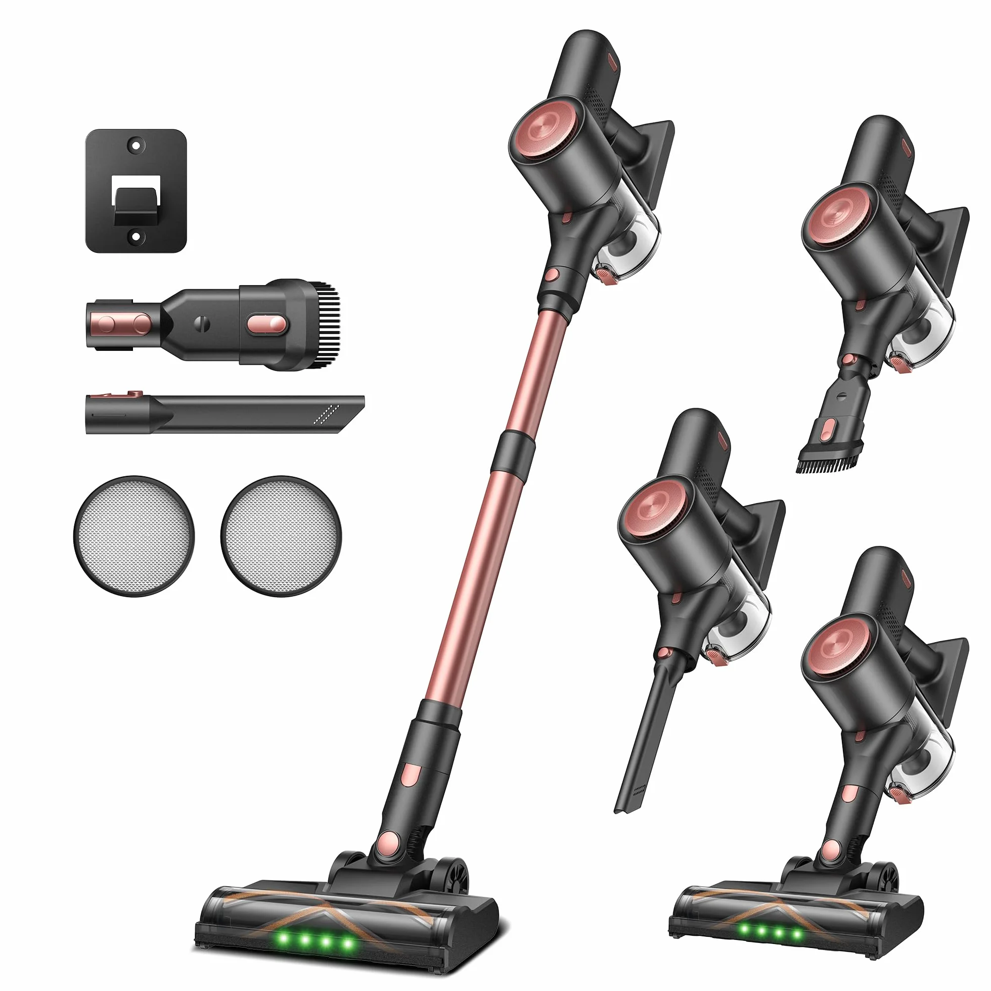 Vexilar Aspirapolvere Senza Fili Potente 45000Pa/ 45 Min, V10Pro Scopa Elettrica Senza Fili Antigroviglio,Ultraleggero,Aspirapolvere Senza Sacco per Pavimenti/Tappeti