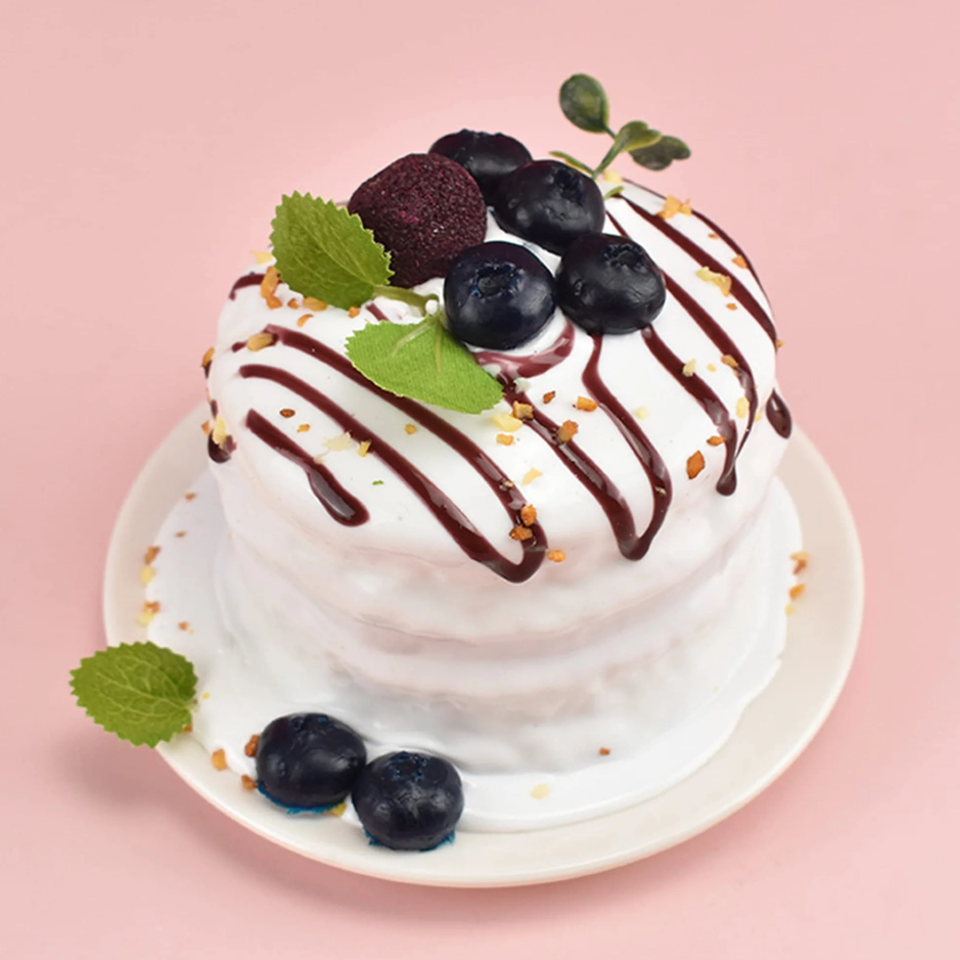 Torta Artificiale Simulazione Realistica Bianco Accessori Dessert Decorazione Forno