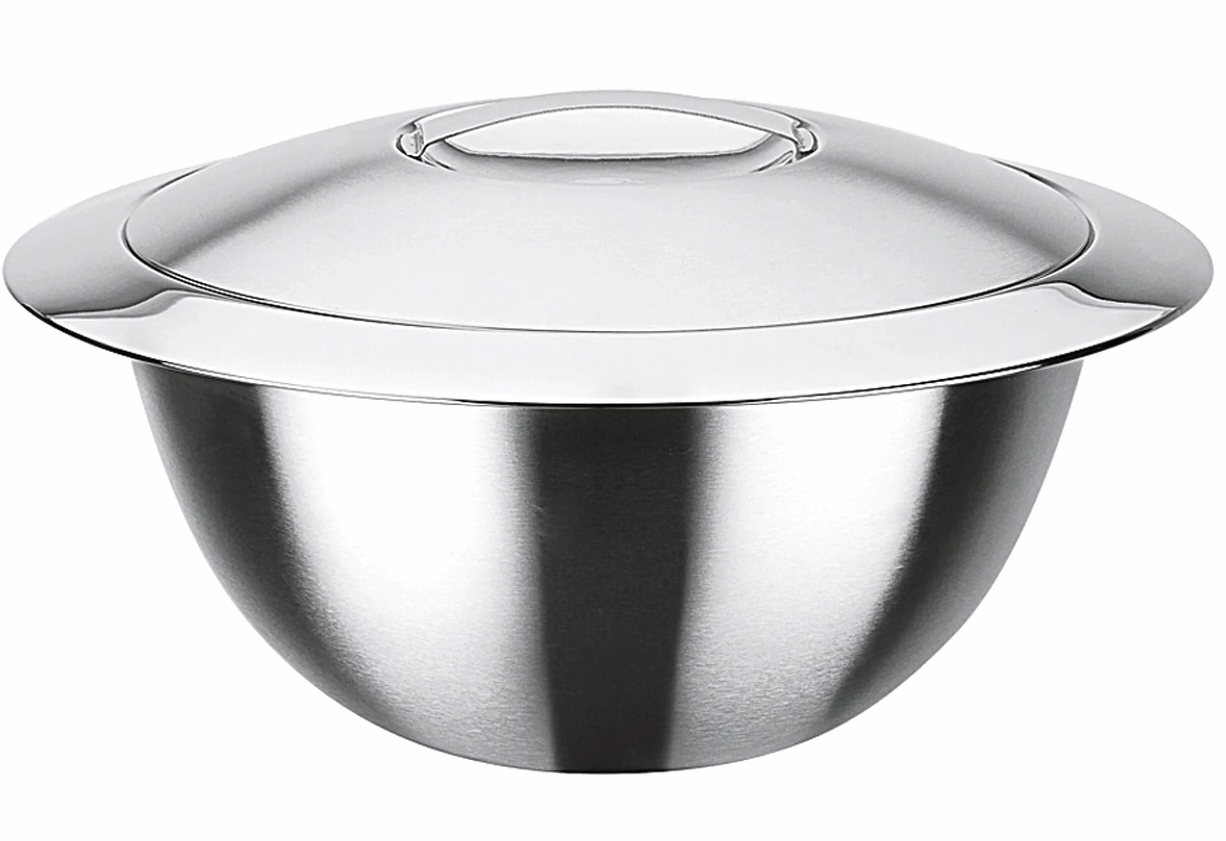 Thermo terrina con coperchio in acciaio inox 22 x 12.5 cm 3.2 l argento