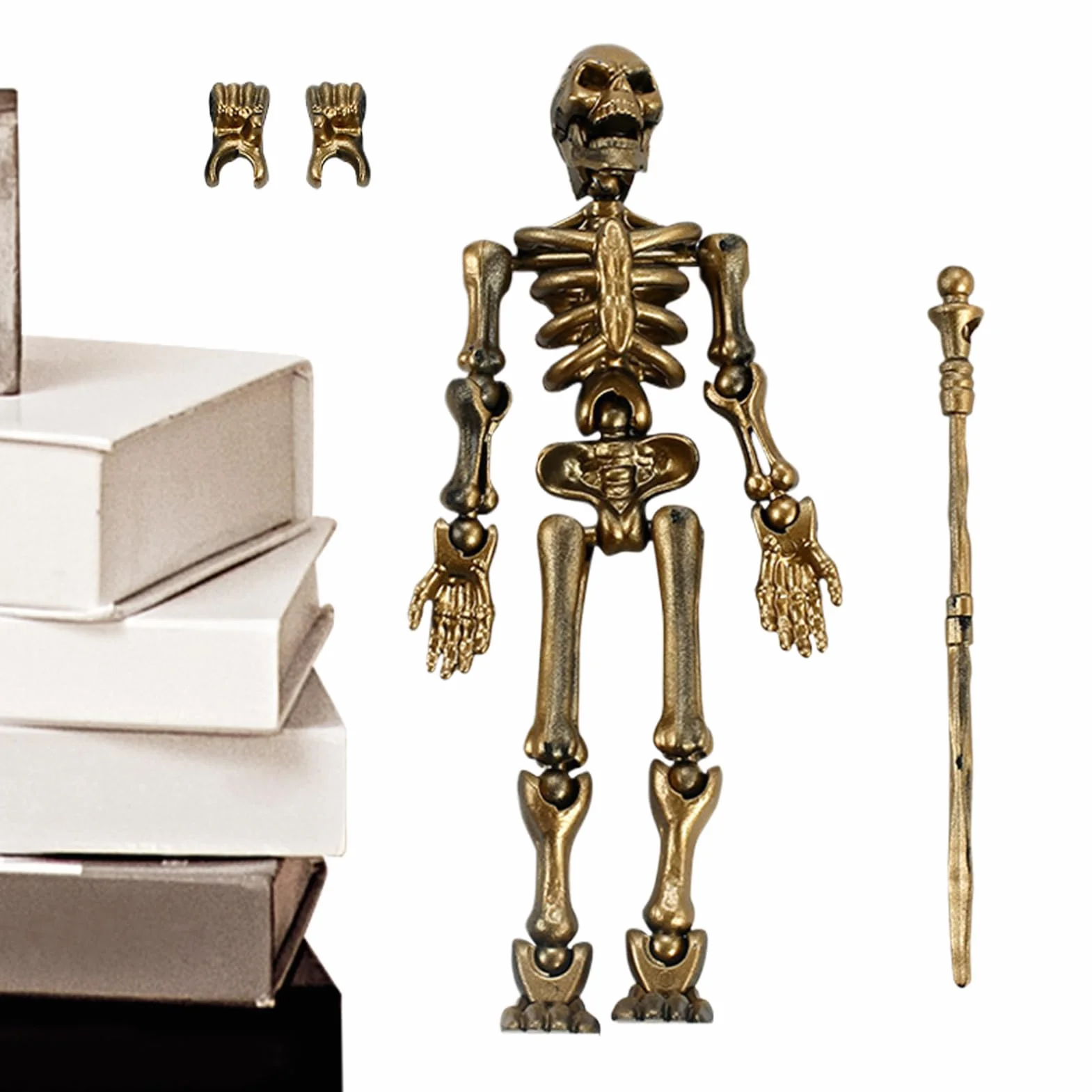 Figura Scheletro Posabile - Giocattolo Modello Articolato, Bambola Scheletro Da Collezione | Figura Di Assemblaggio Articolare Mobile, Scheletro Realistico Per Decorazione Di Halloween, Display Da Scr