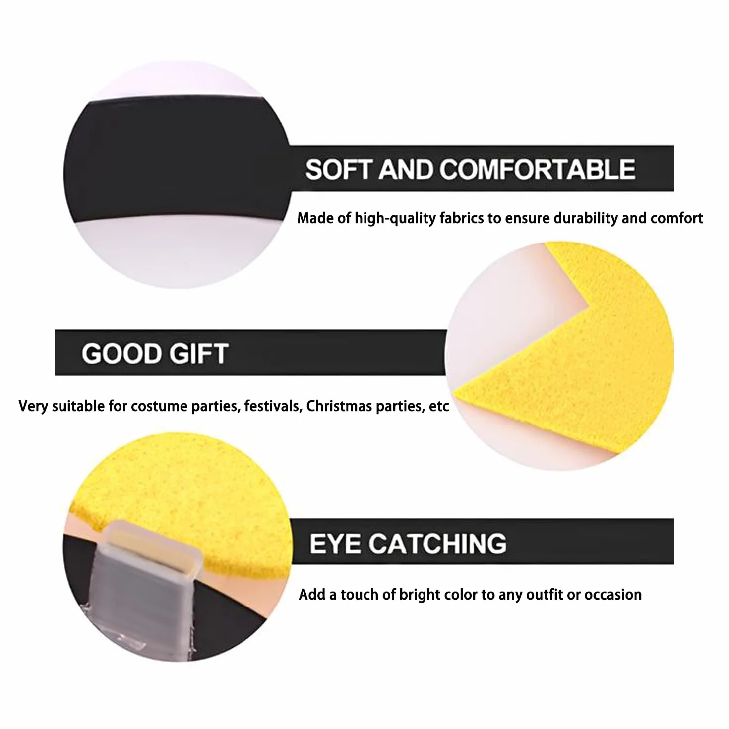 Fascia con Freccia Divertente per Halloween Feste Accessori Fotografici Giallo