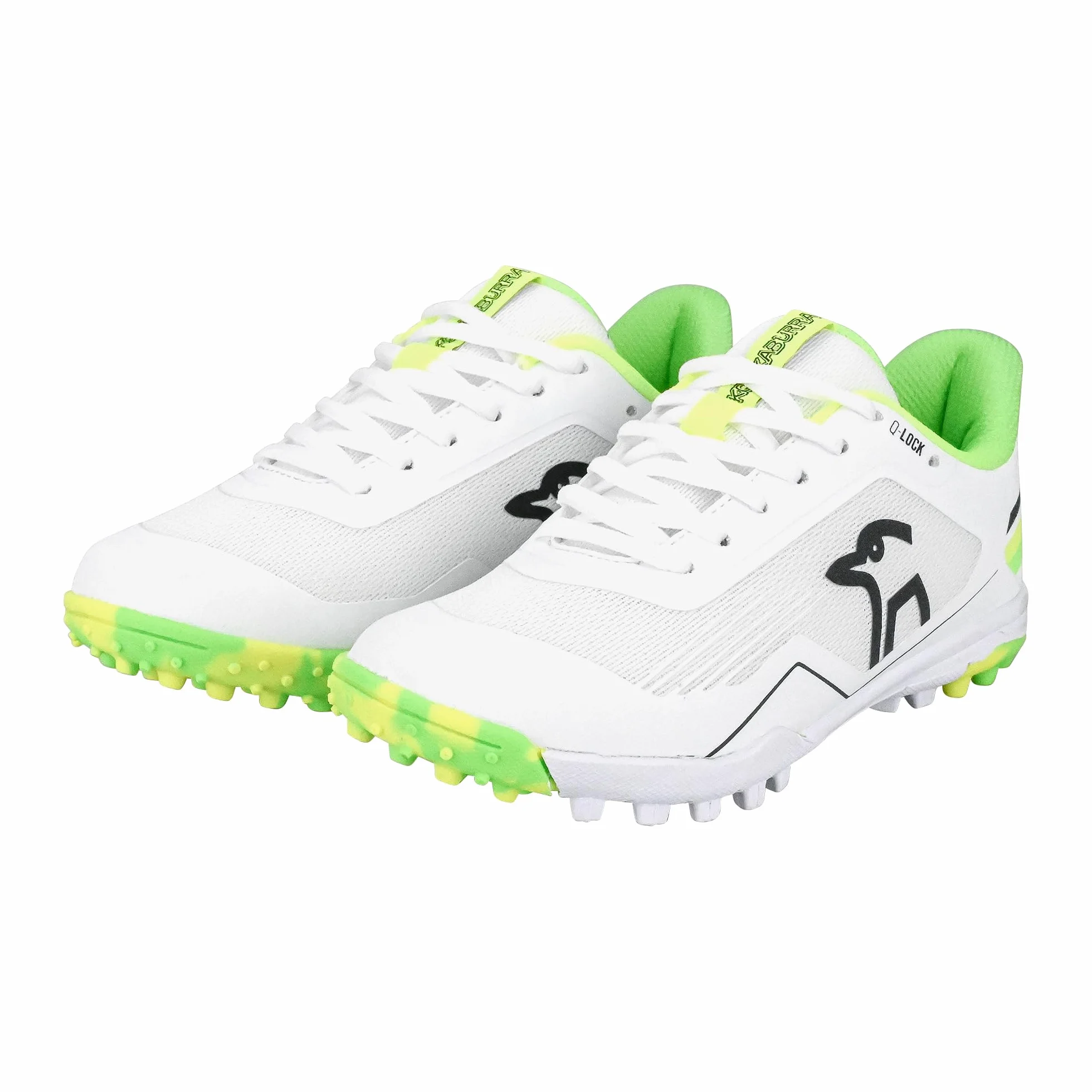 KOOKABURRA KC 5.0 Rubber Sole Cricket Shoe - Yellow/Green