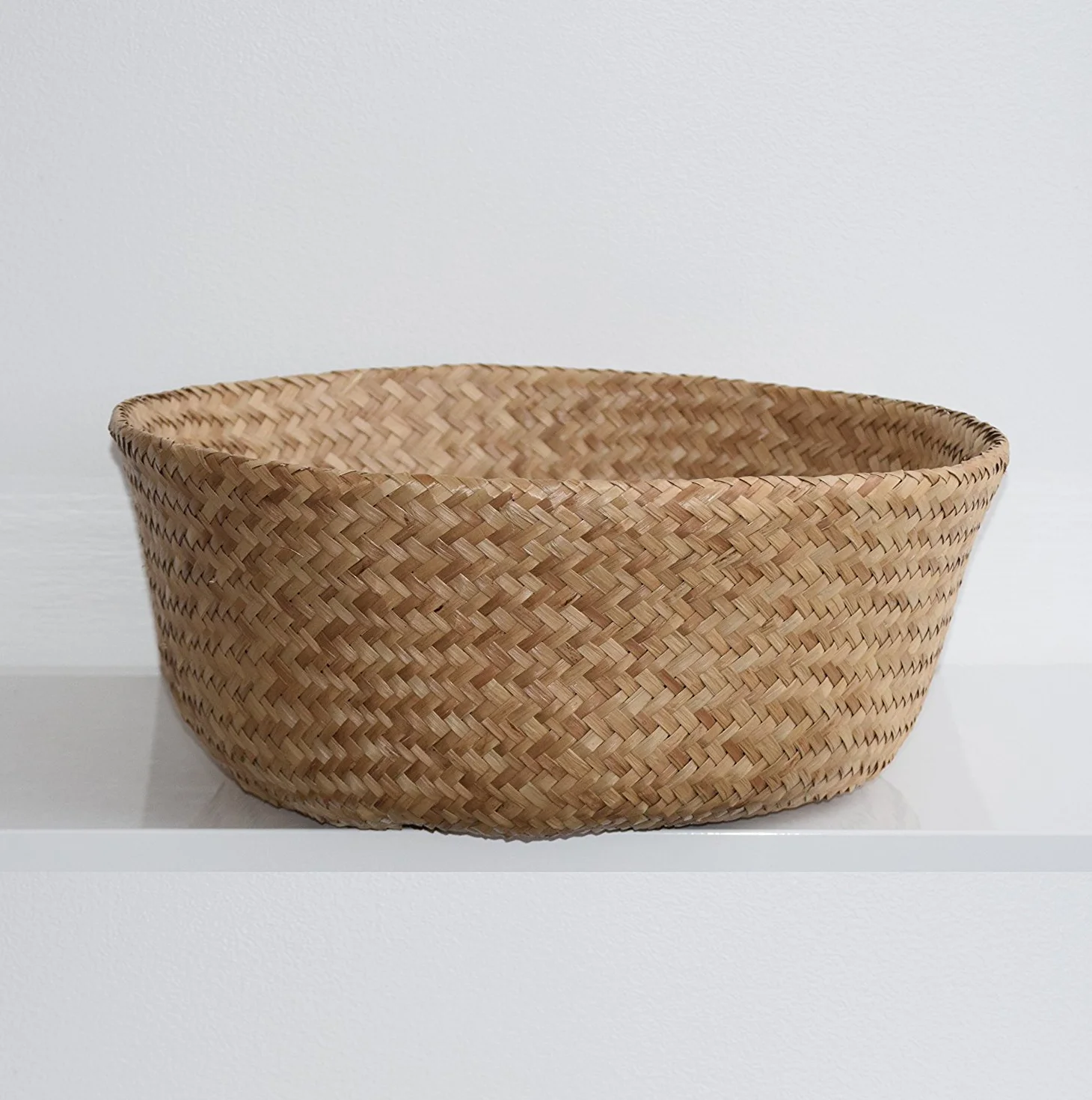 Cesto in Vimini per Piante con Alghe Intrecciate 38x33cm Decorazione e Conservazione