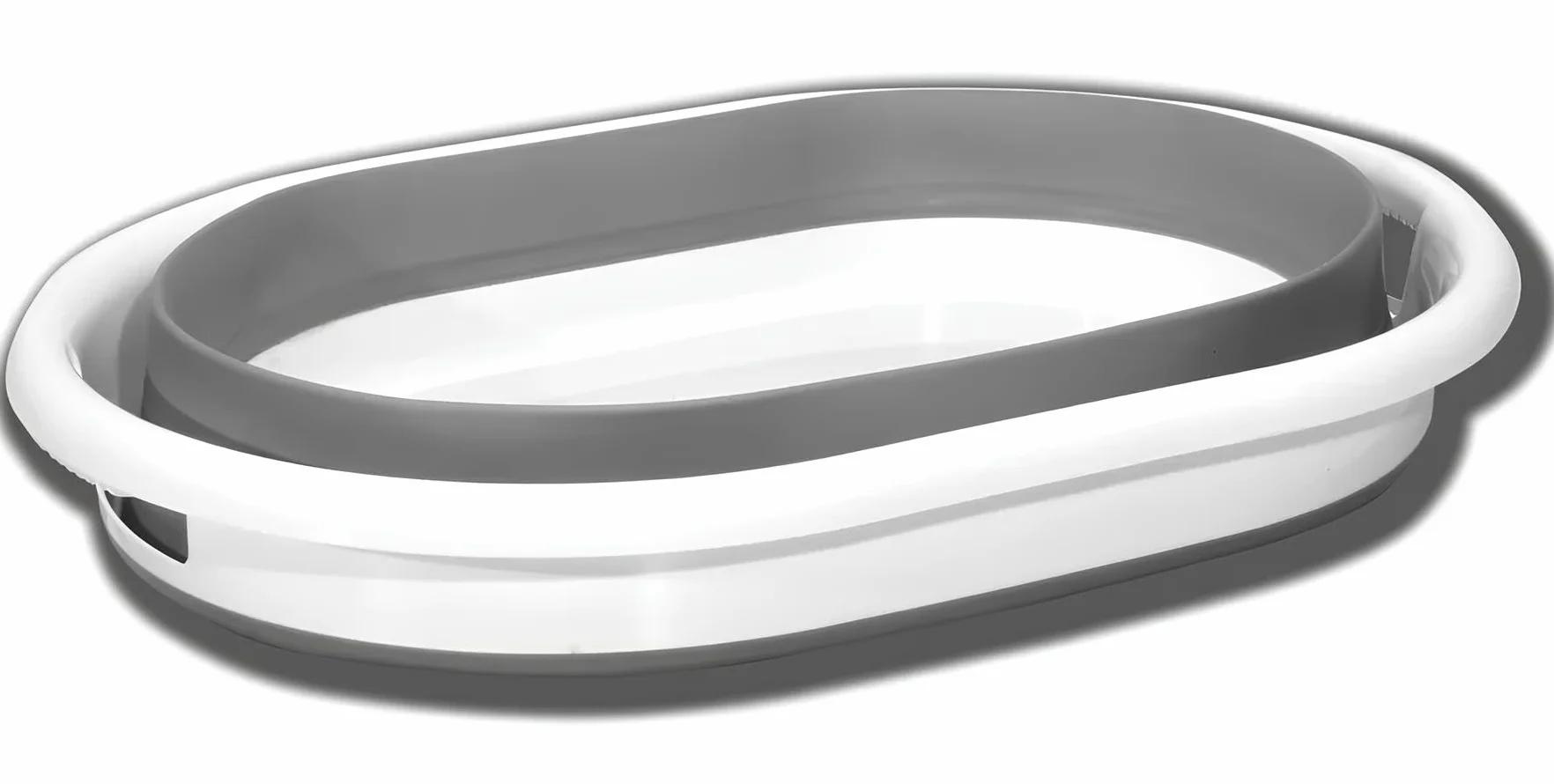 Bacinella Pieghevole Bucato Multiuso con Manici 17 Litri Bacinella Salva Spazio Cesta Pieghevole Catino Secchio Portabiancheria Plastica Silicone Bacino Cesto Verdure per Campeggio Casa Picnic Camper