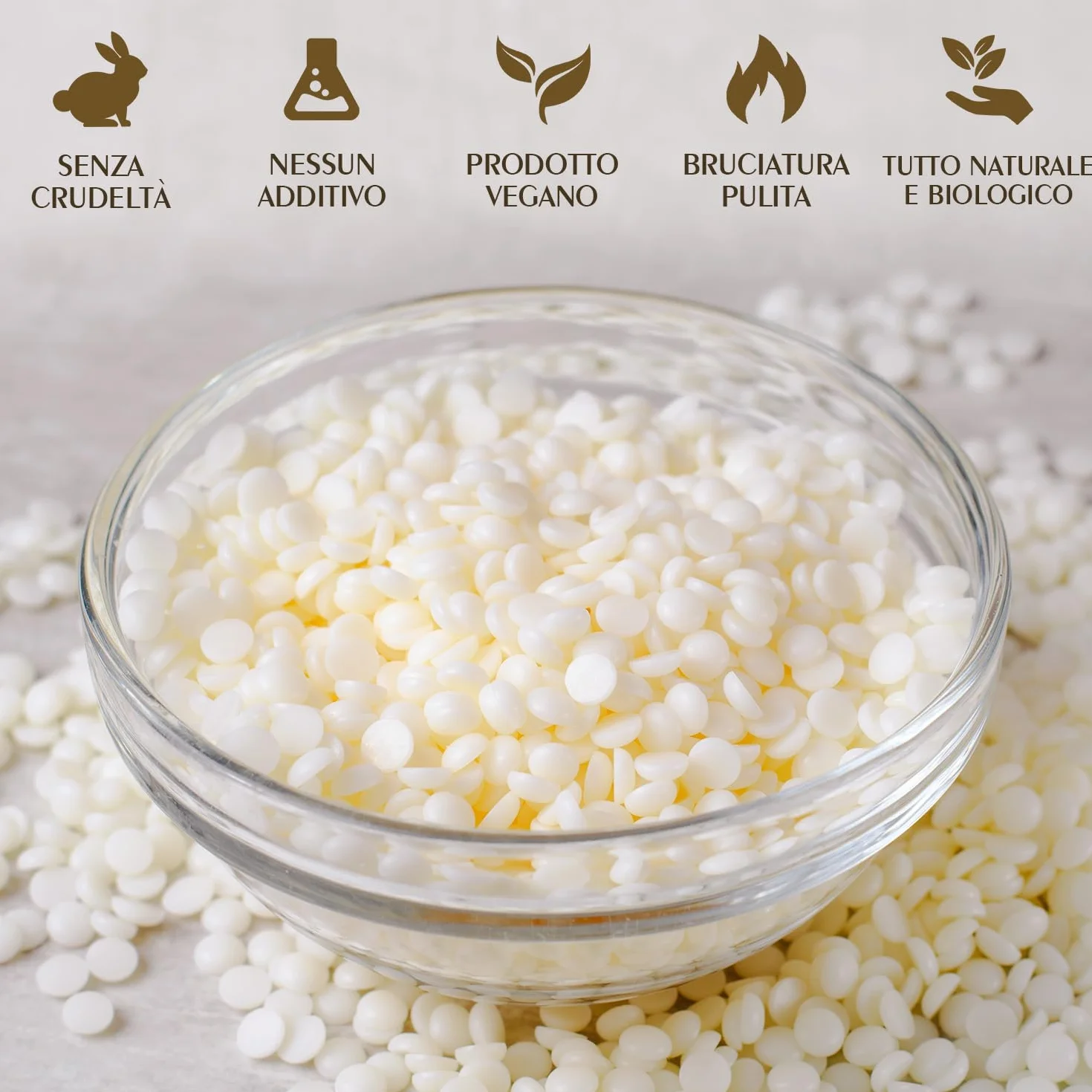 Waxcanpy Cera di Soia per Candele 5kg 100% Naturale