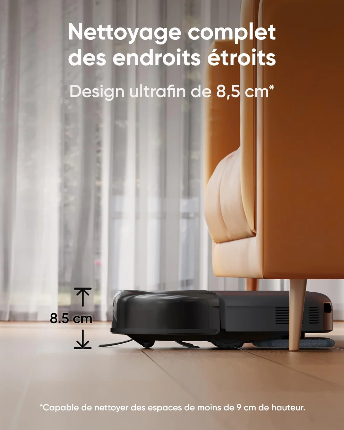 eufy robot aspirapolvere lavapavimenti Omni C20 stazione tutto in uno 7000Pa 8,5 cm design ultra piatto