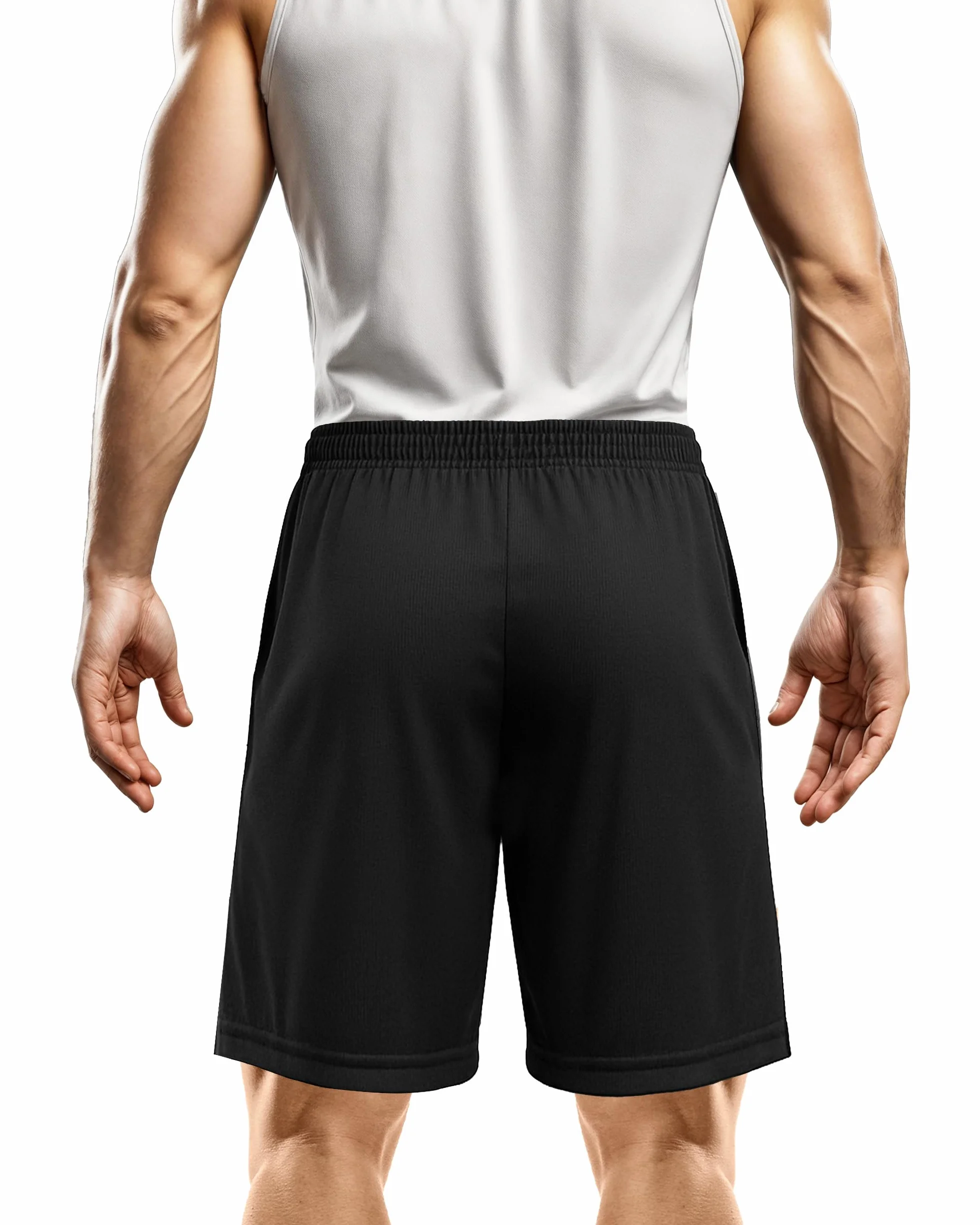 NY Threads Pantaloncini Sportivi da Uomo Asciugatura Rapida Vestibilità Ampia Leggeri con Tasche