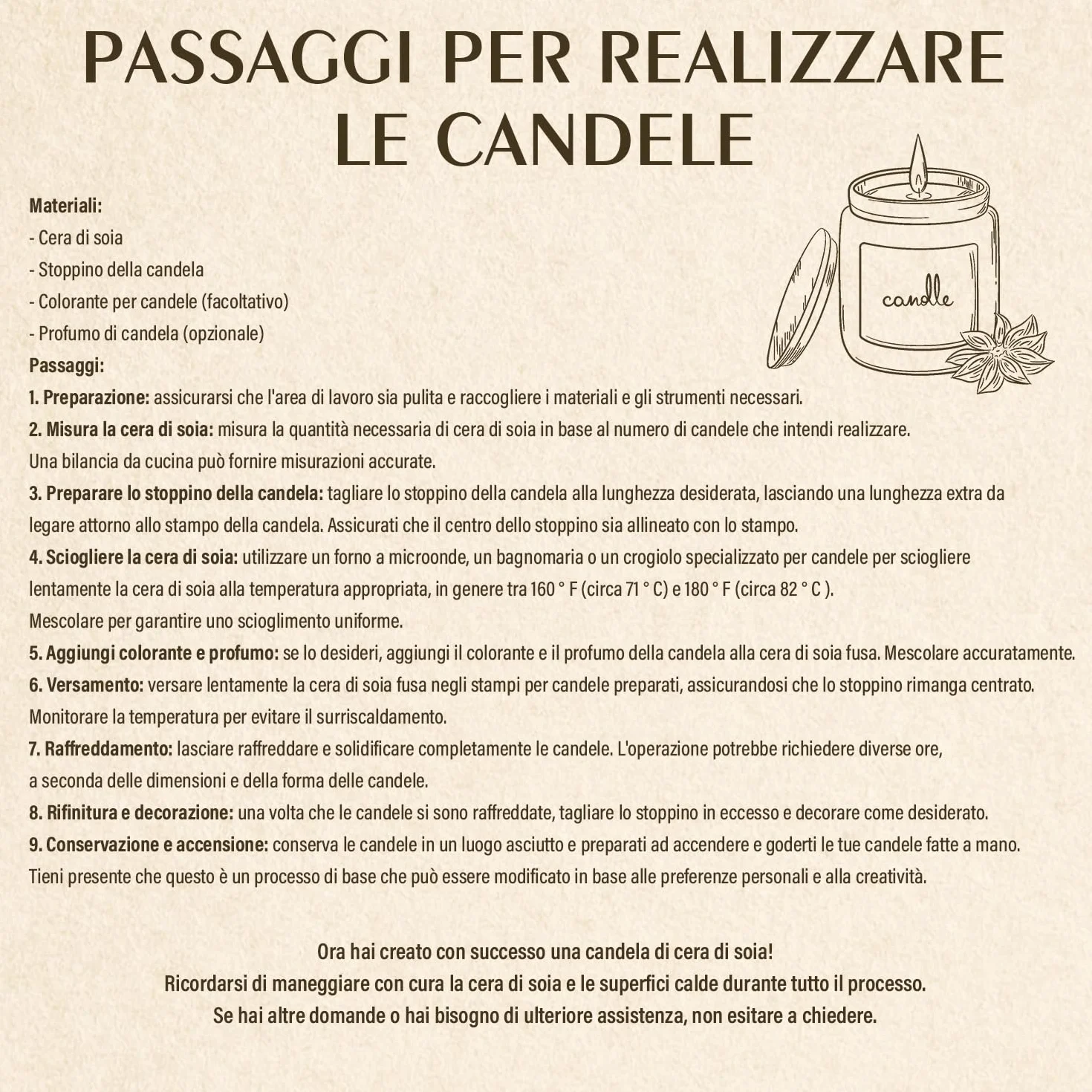 Waxcanpy Cera di soia per candele 5KG, 100% naturale organica
