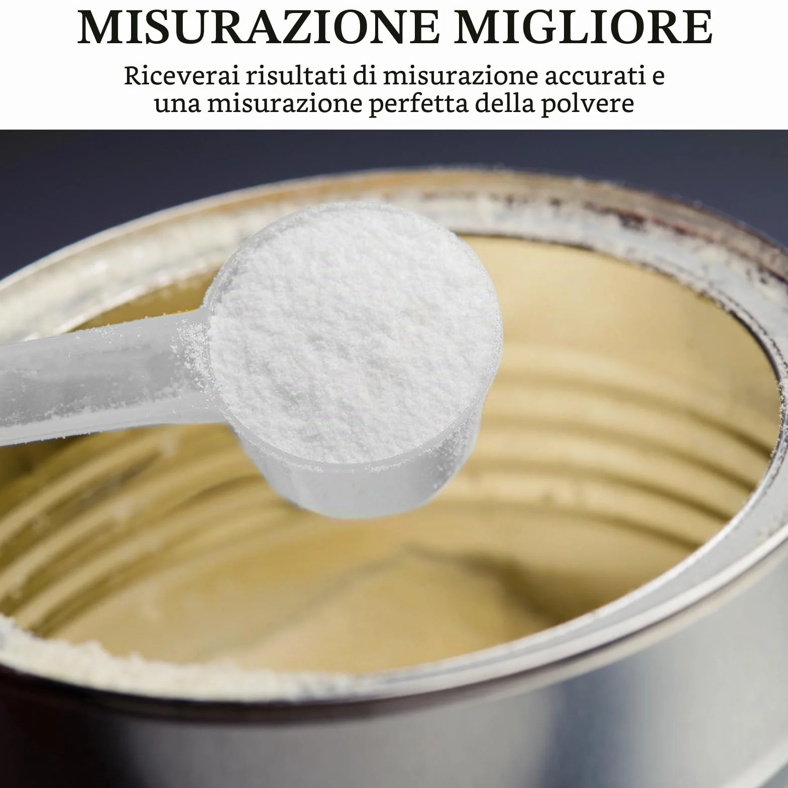 2 Pezzi Cucchiai Dosatori Trasparente in Plastica, Cucchiaio Dosatore 5 g, 20 g Grammi Misurino Misuratore di Proteine ​​del Caffè in Polvere per Misure Sperimentali in Cucina