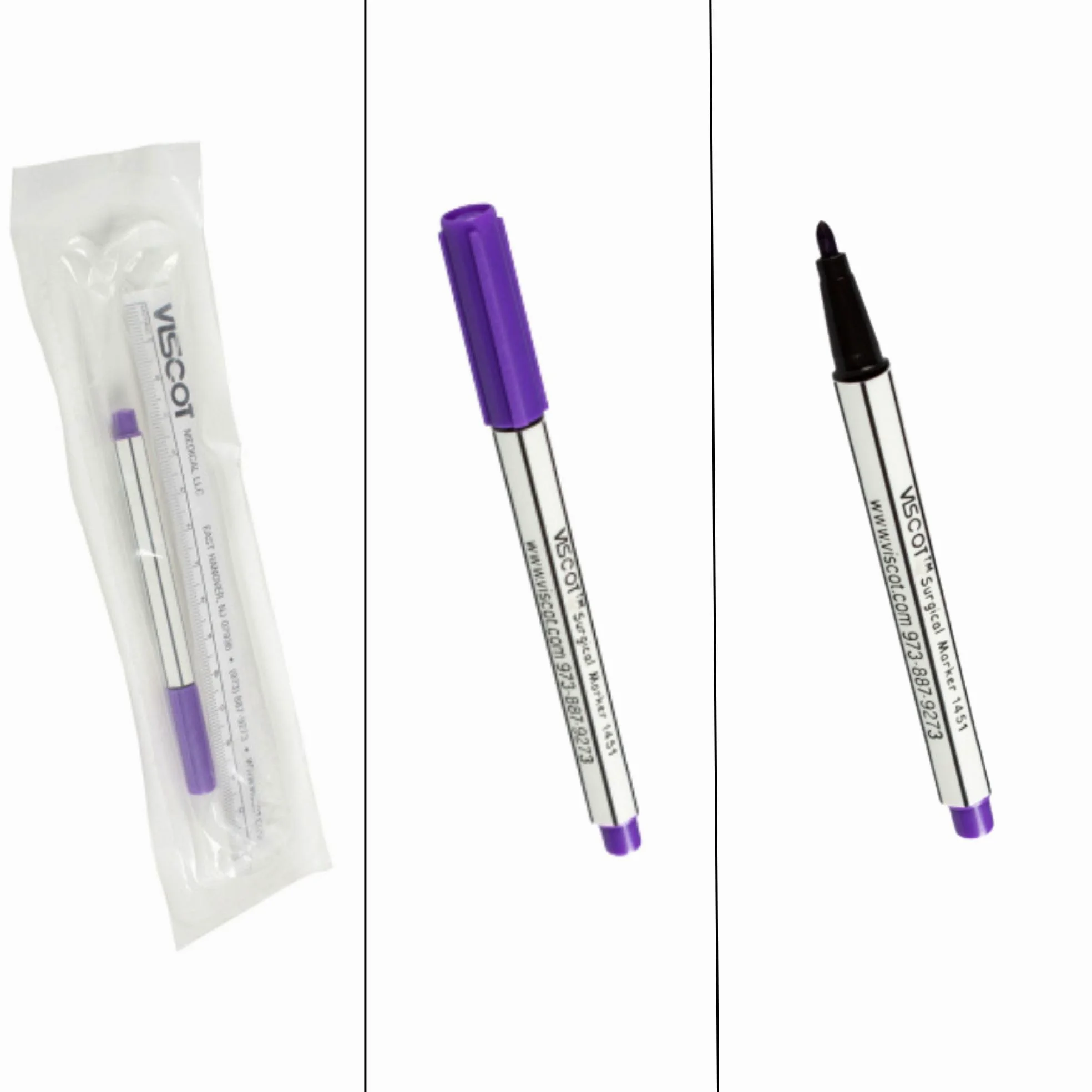 Spirit Tattoo Transfer Paper Bundle – 100 fogli A4 Spirit Classic Purple Thermal Copier Hectograph Paper (21,6 x 27,9 cm) con Viscot Sterile Surgical Skin Marker incluso