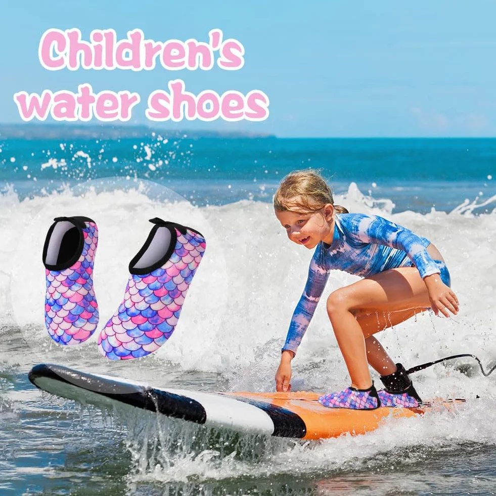 Scarpe da Acqua Bambini Antiscivolo Asciugatura Rapida Spiaggia Surf Nuoto
