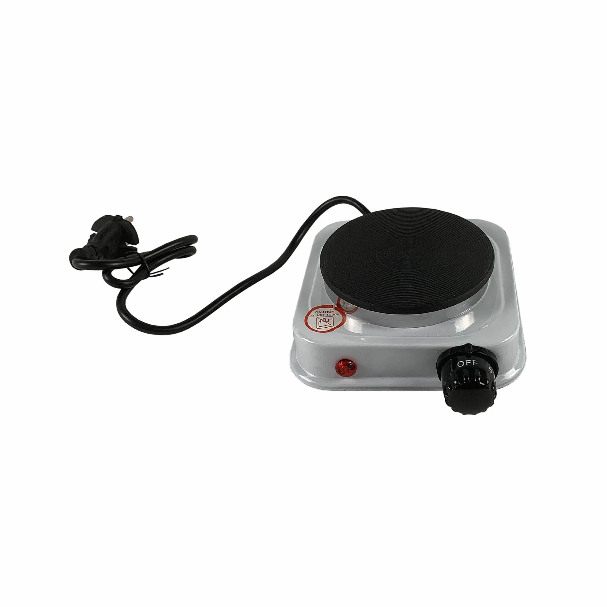 Mini Fornello Elettrico 500W Regolabile Piastra Ghisa Viaggio Campeggio 108 mm