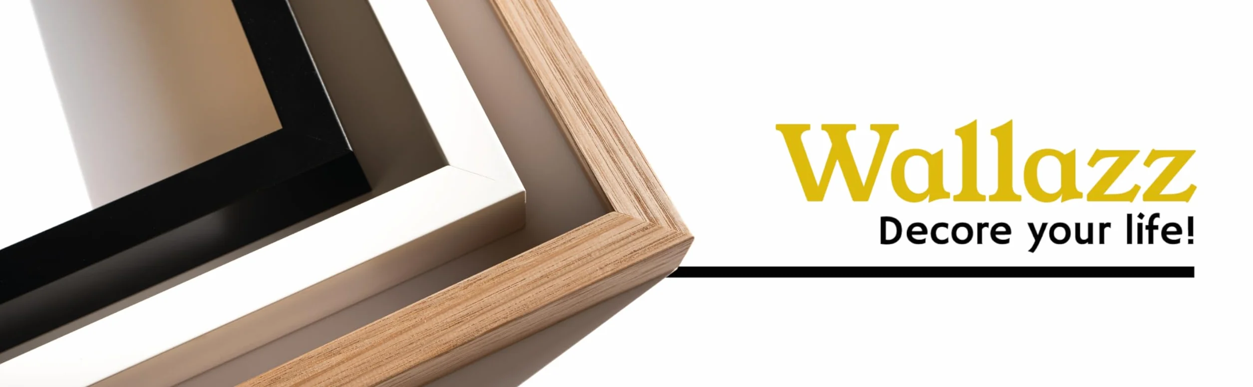 Wallazz Cornice Portafoto in Legno 40x60cm Noce con Vetro Sintetico Infrangibile